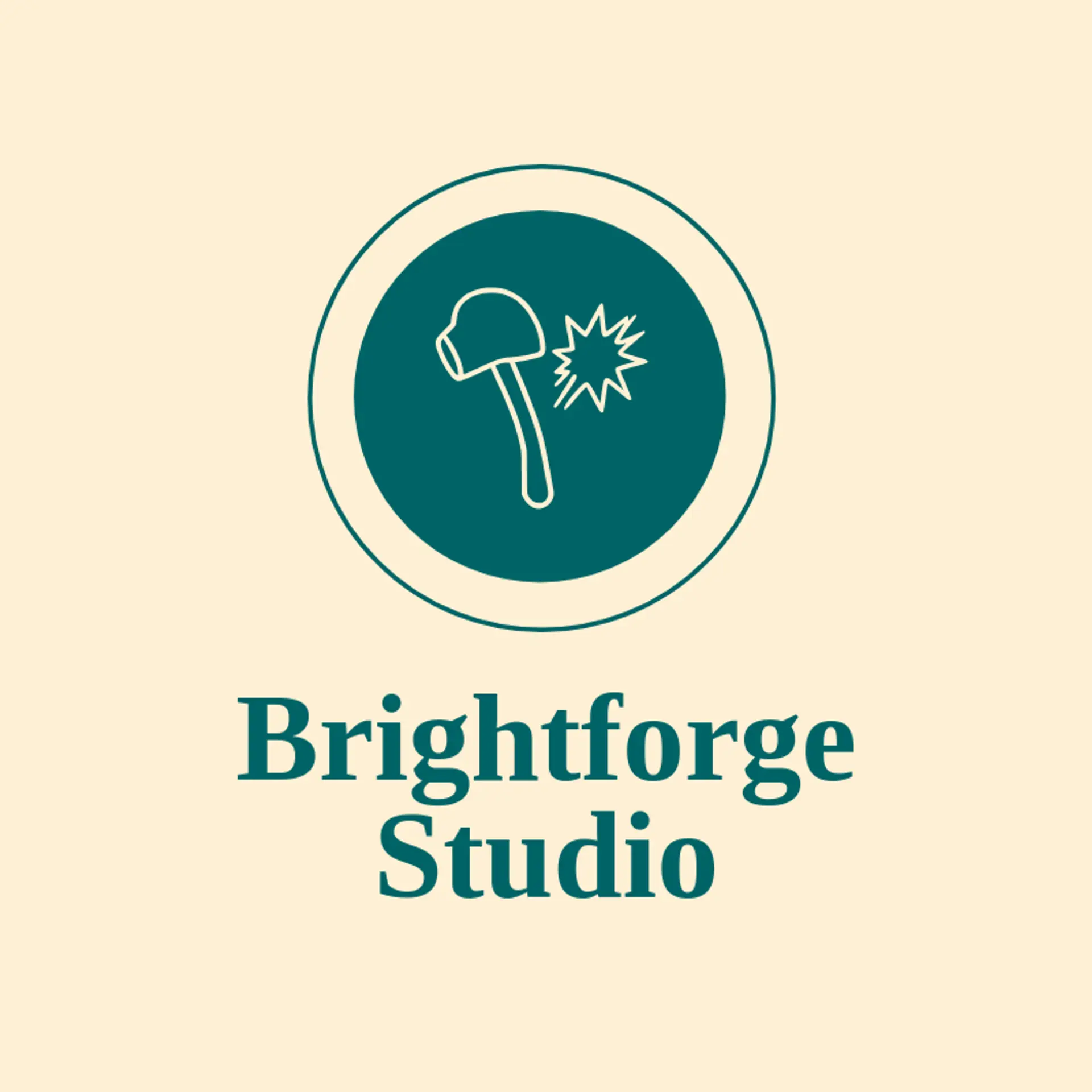 Brightforge Studio logo for artisan