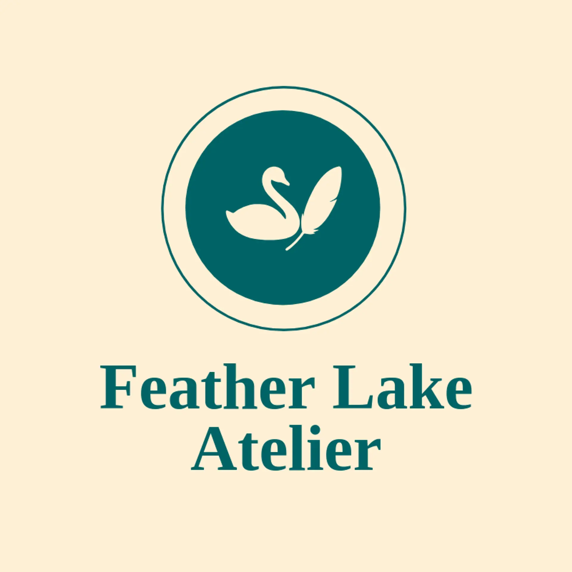 Feather Lake Atelier logo for swan