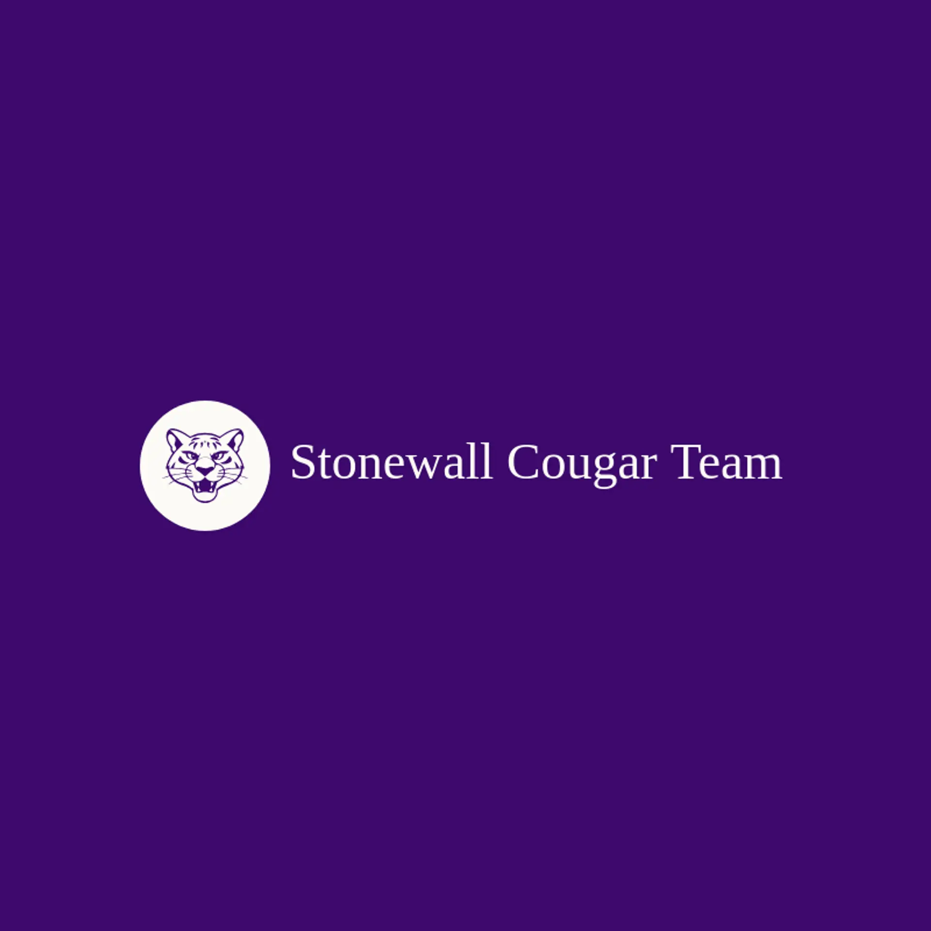 Stonewall Cougar Team logo for cougar