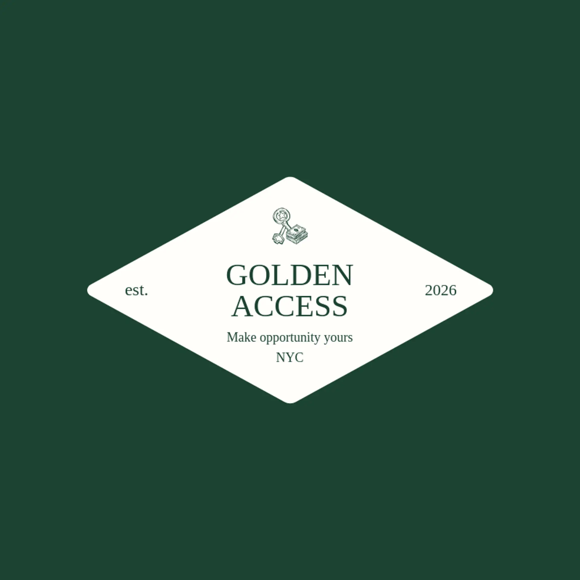 Golden Access logo for cash