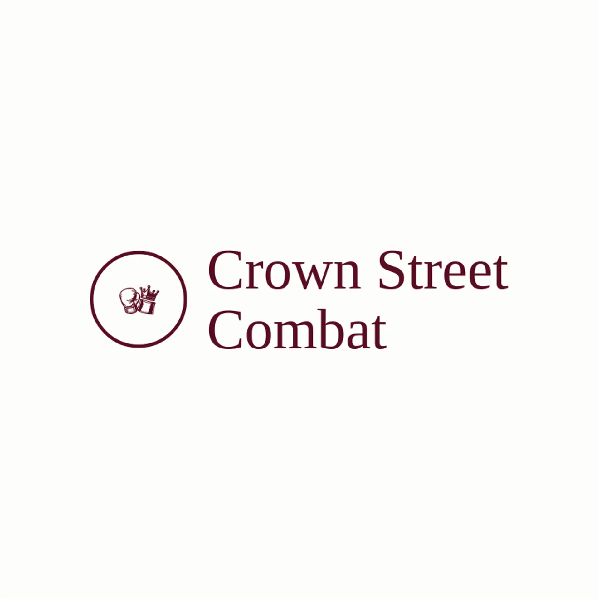 Crown Street Combat logo for fight