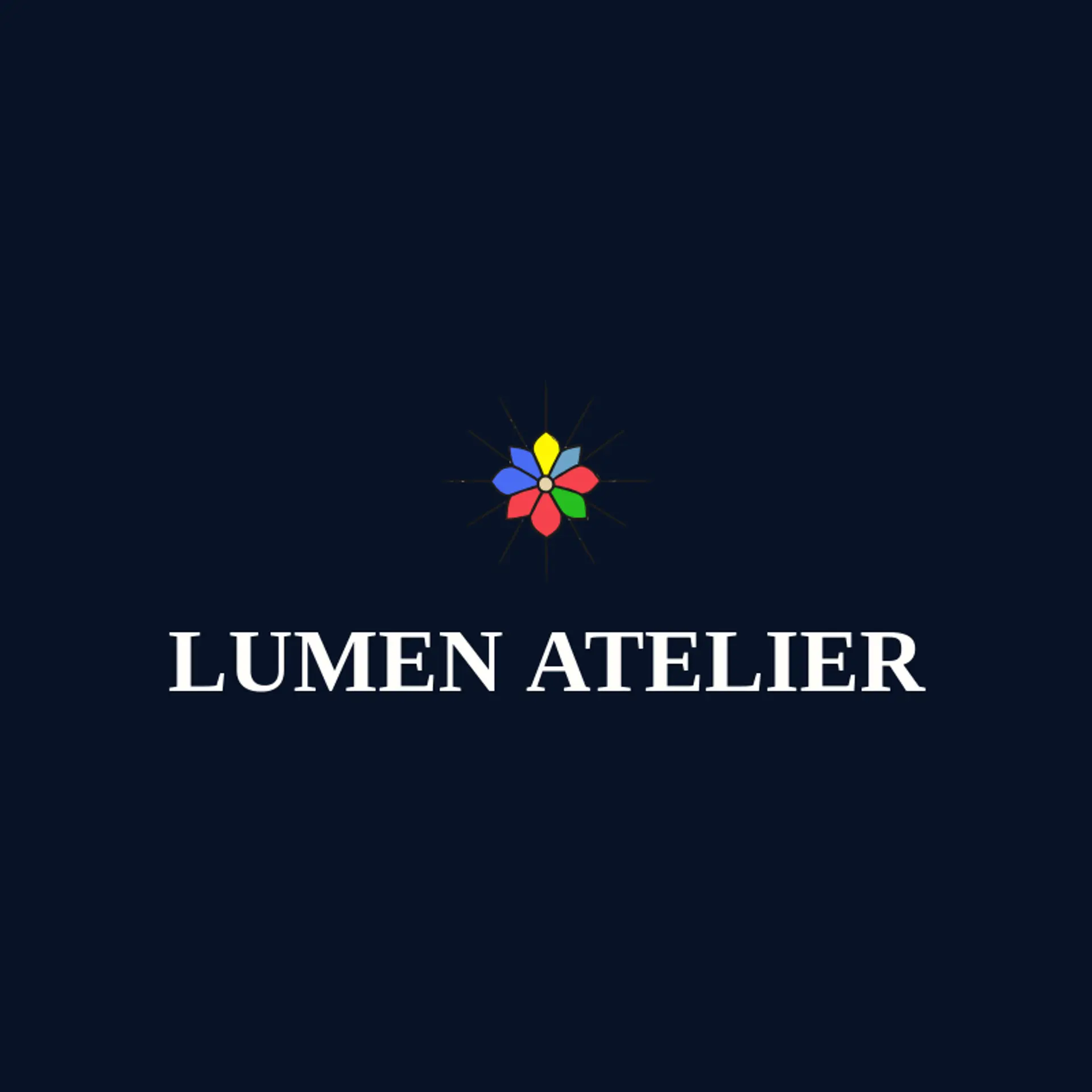 Lumen Atelier logo for stained glass