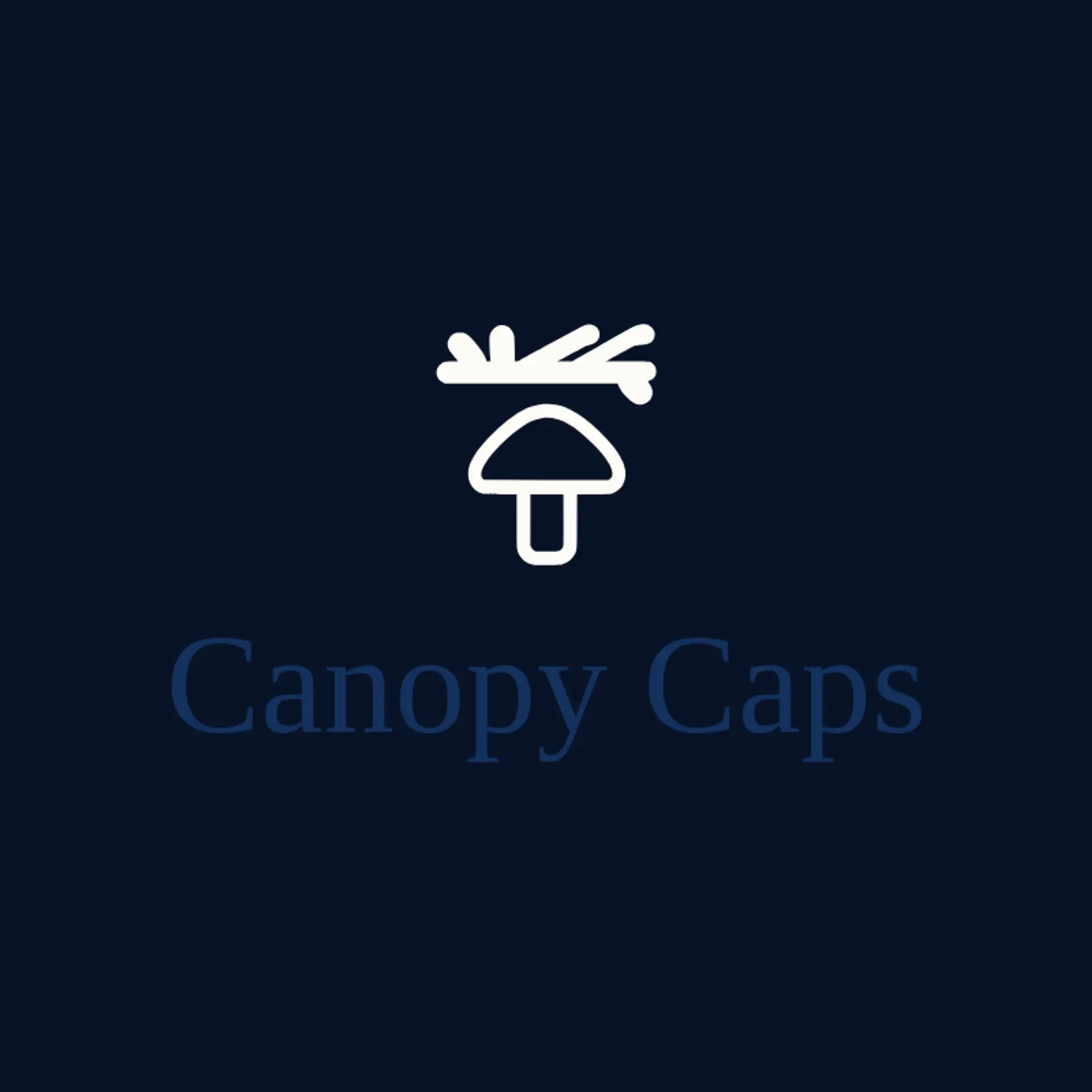 Canopy Caps logo for mushroom