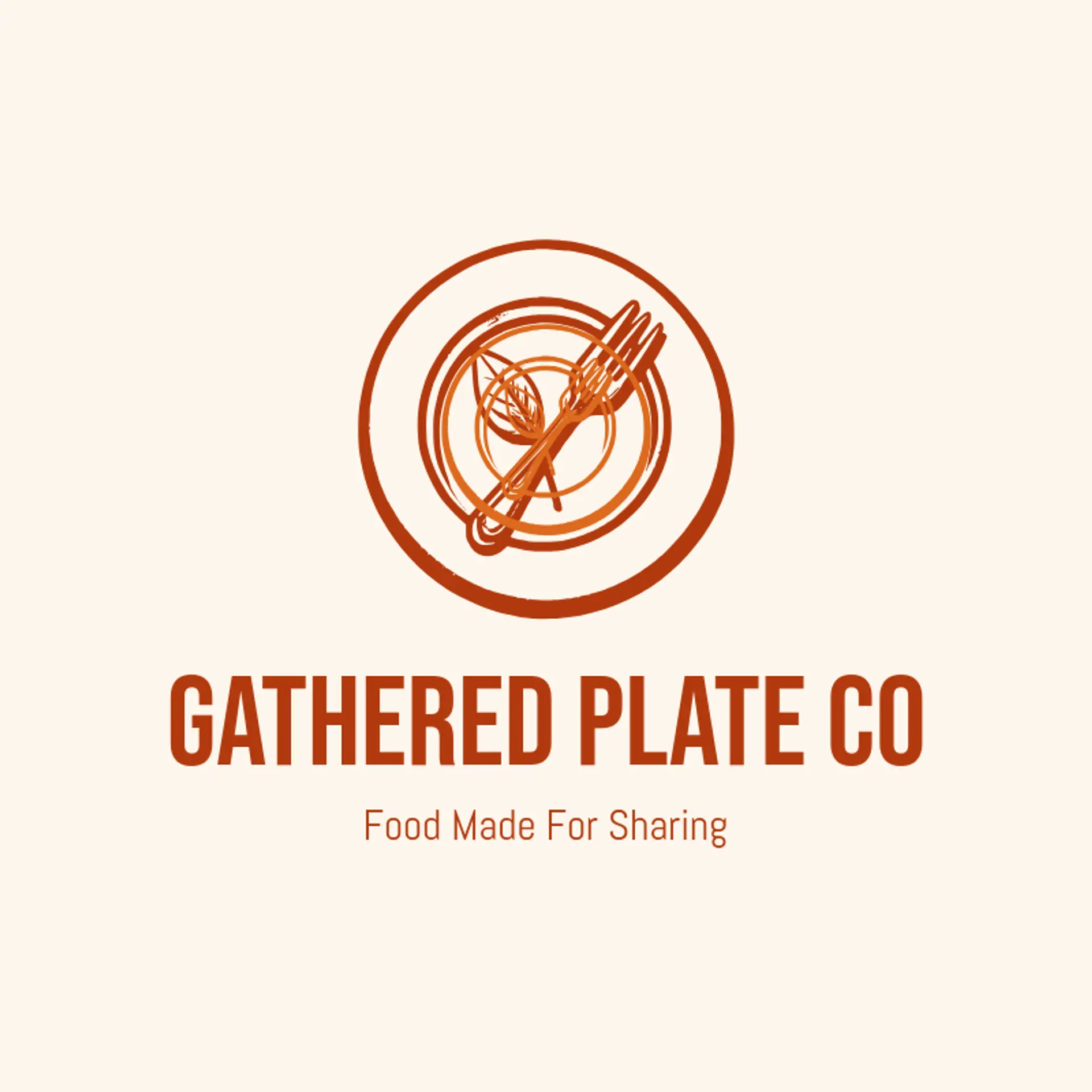 Gathered Plate Co logo for chef