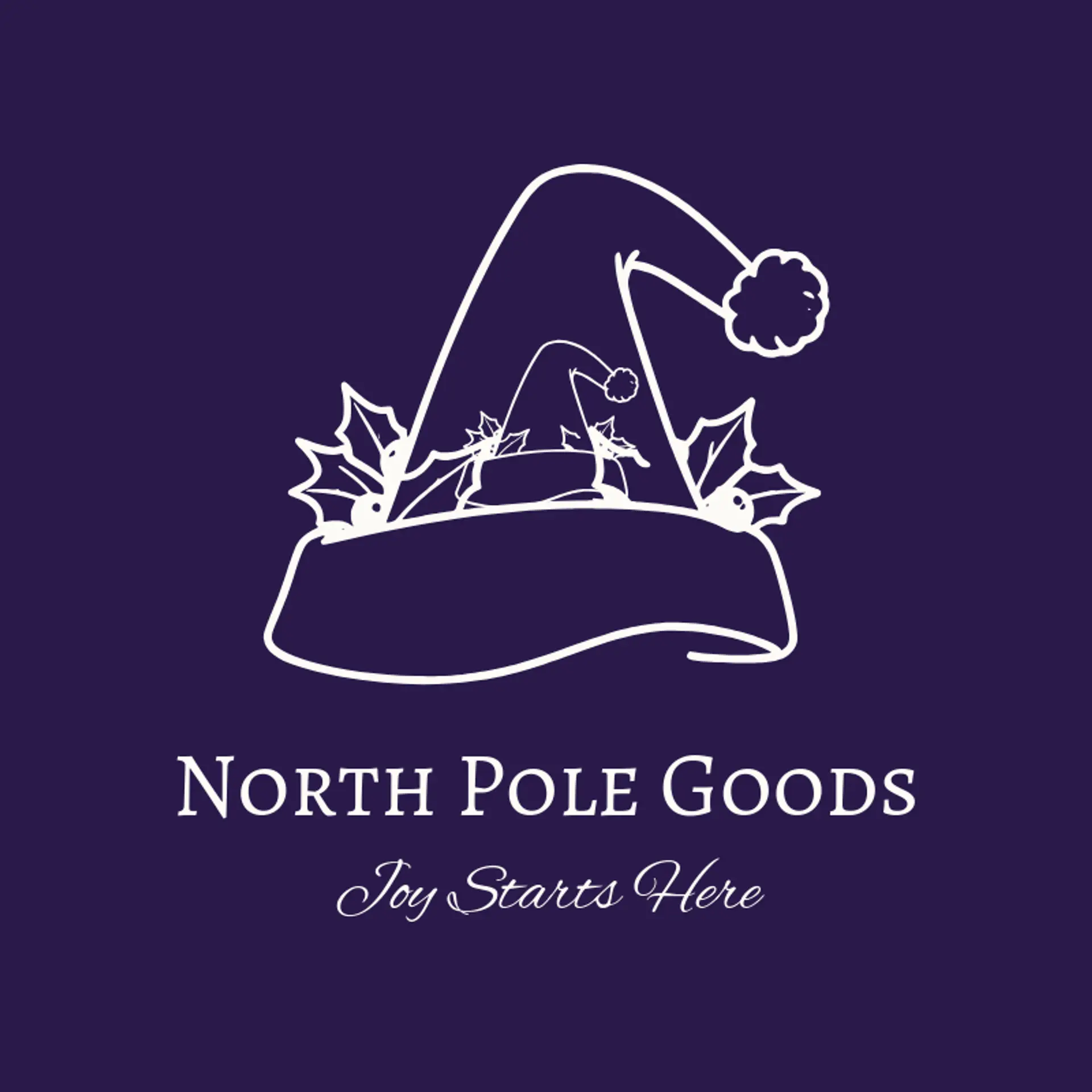 North Pole Goods logo for christmas