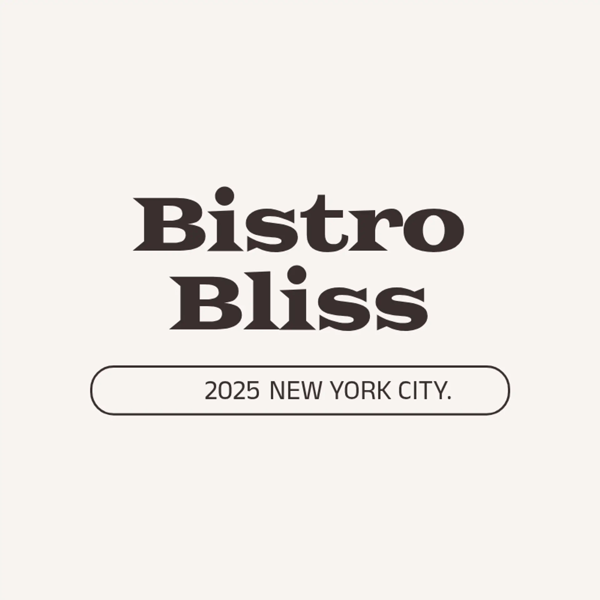 Bistro Bliss logo for bar restaurant