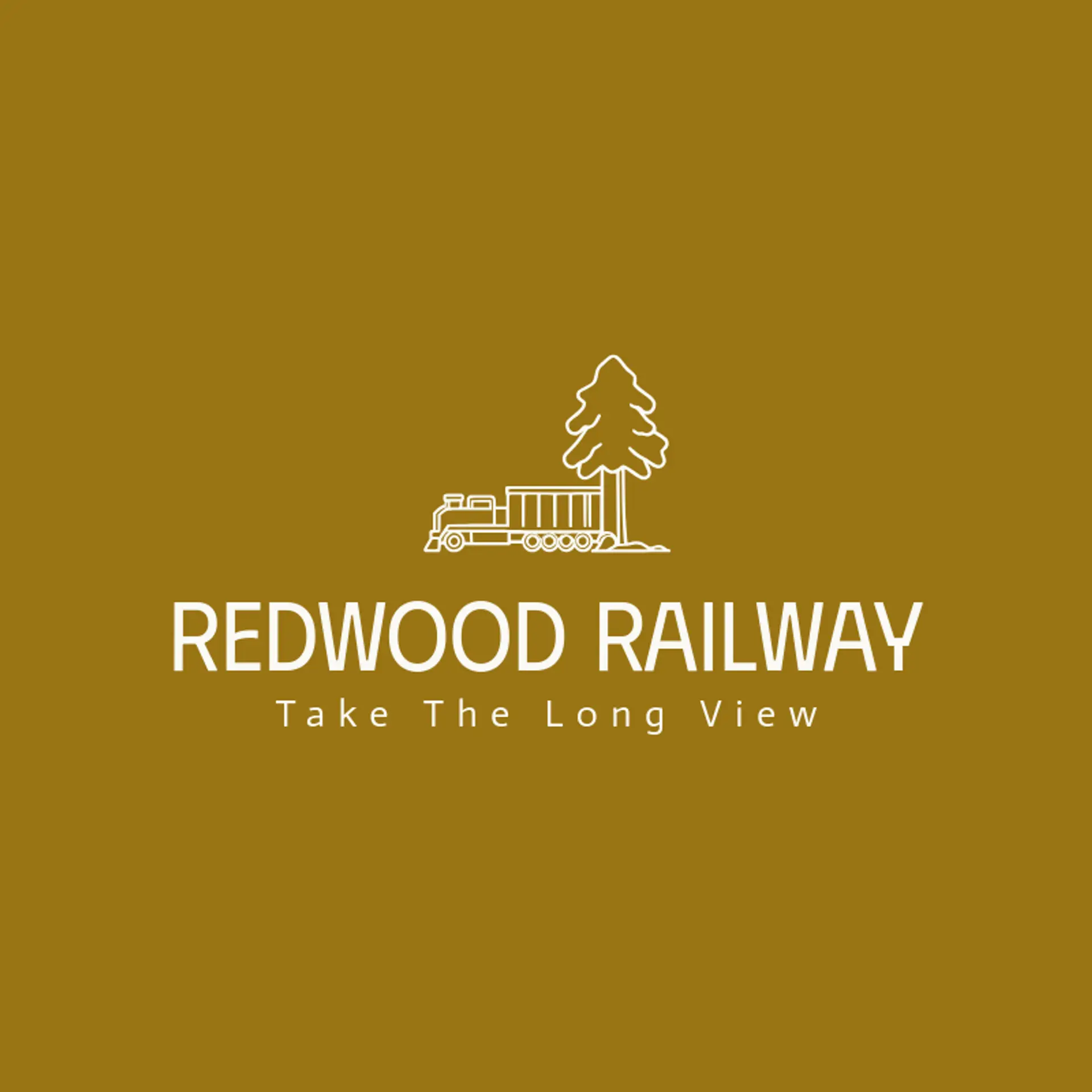 Redwood Railway logo for train