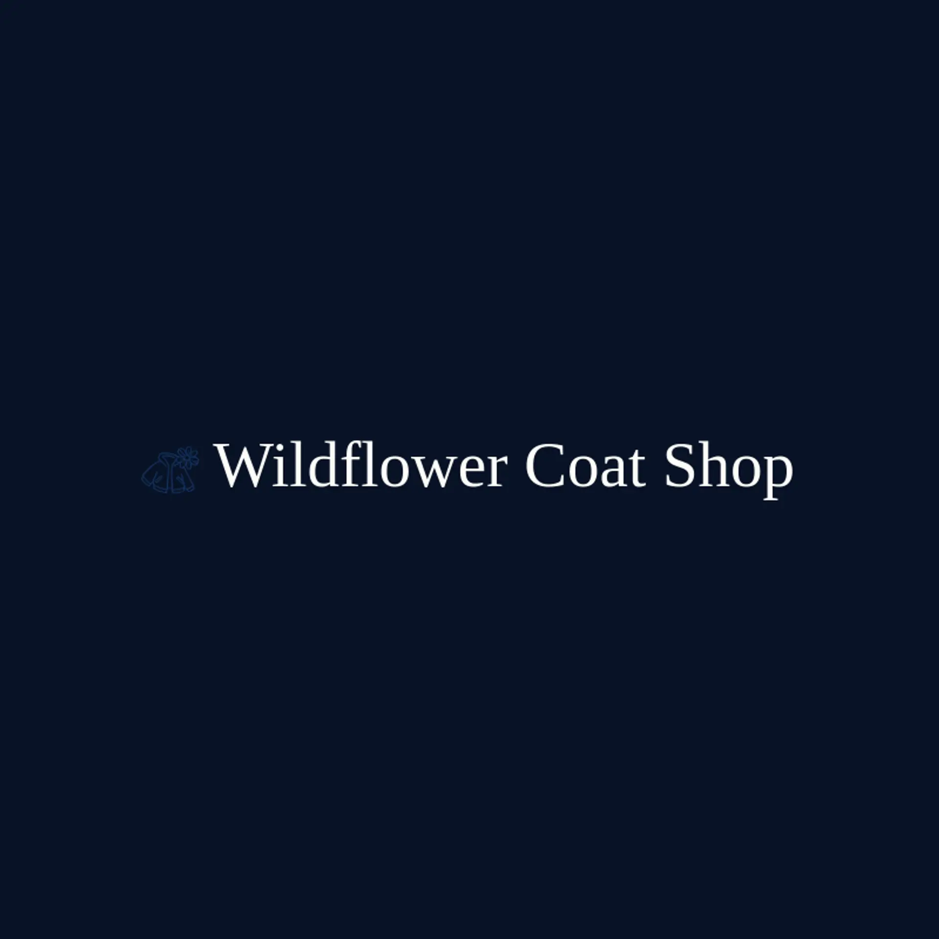 Wildflower Coat Shop logo for jacket