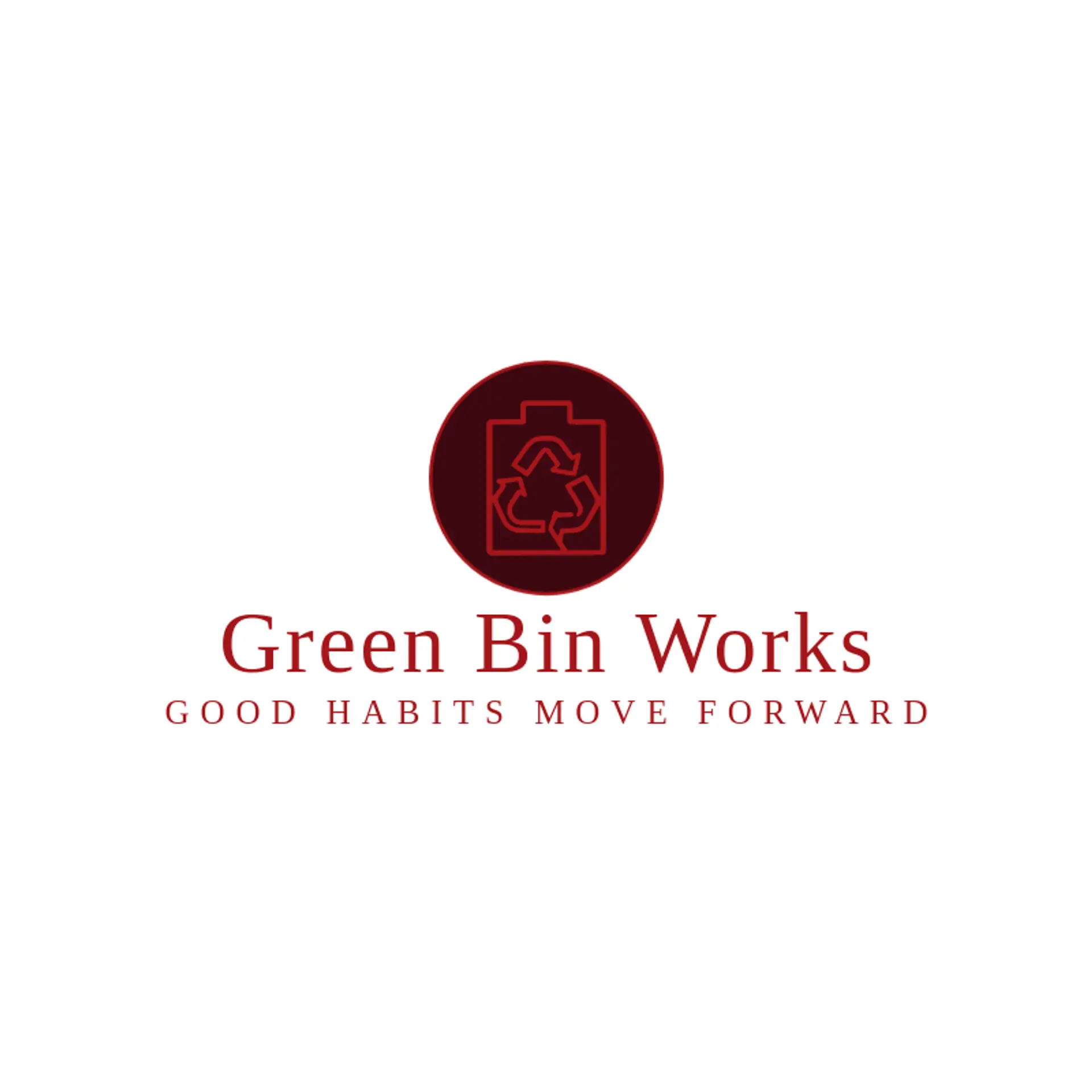 Green Bin Works logo for trash