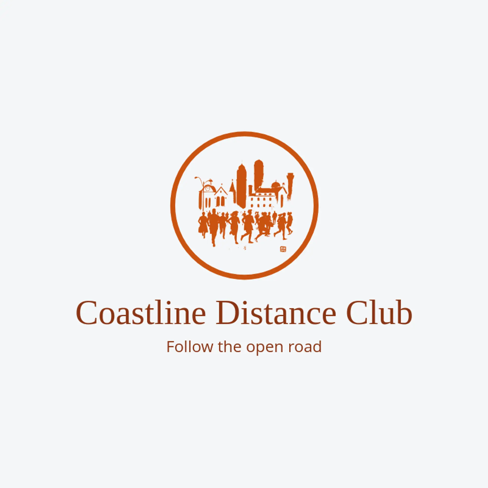 Coastline Distance Club logo for marathon
