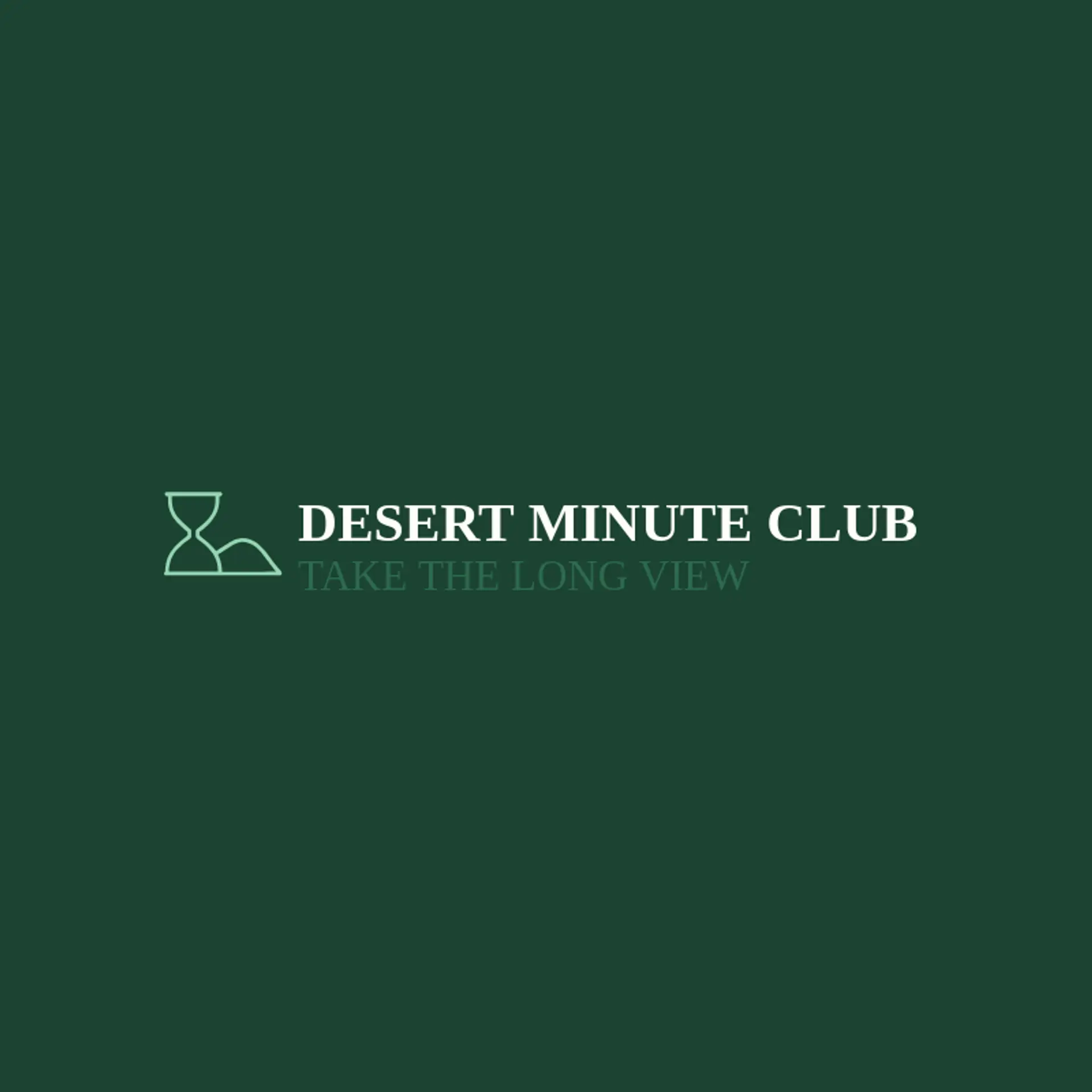 Desert Minute Club logo for hourglass
