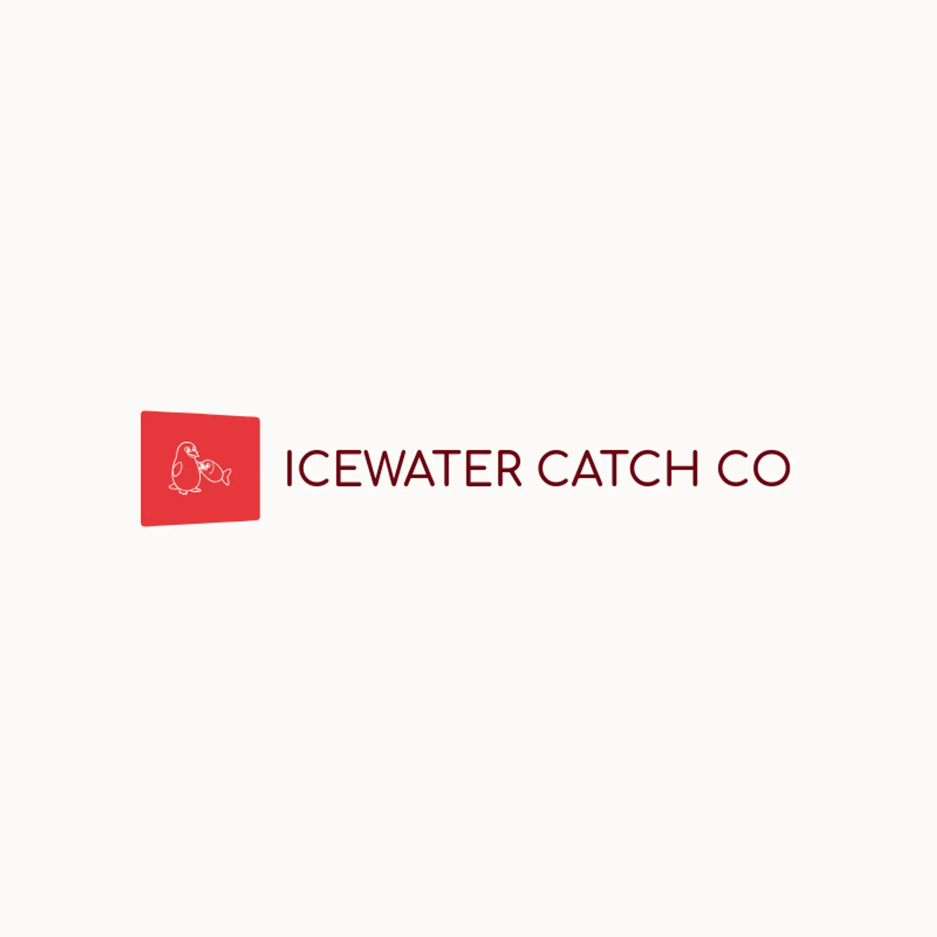 Icewater Catch Co logo for penguin