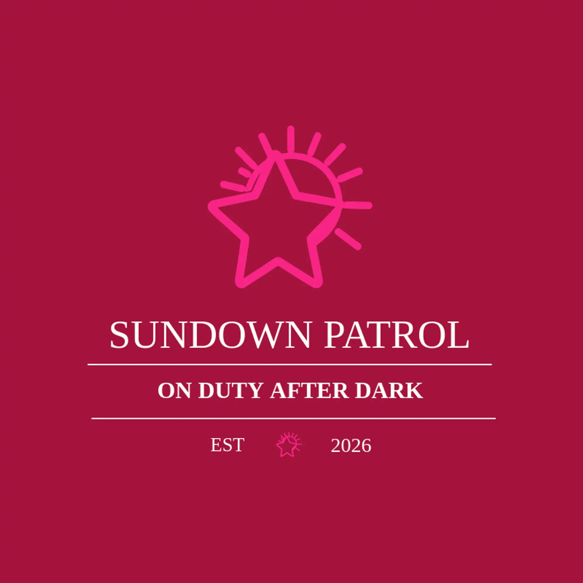 Sundown Patrol logo for sheriff