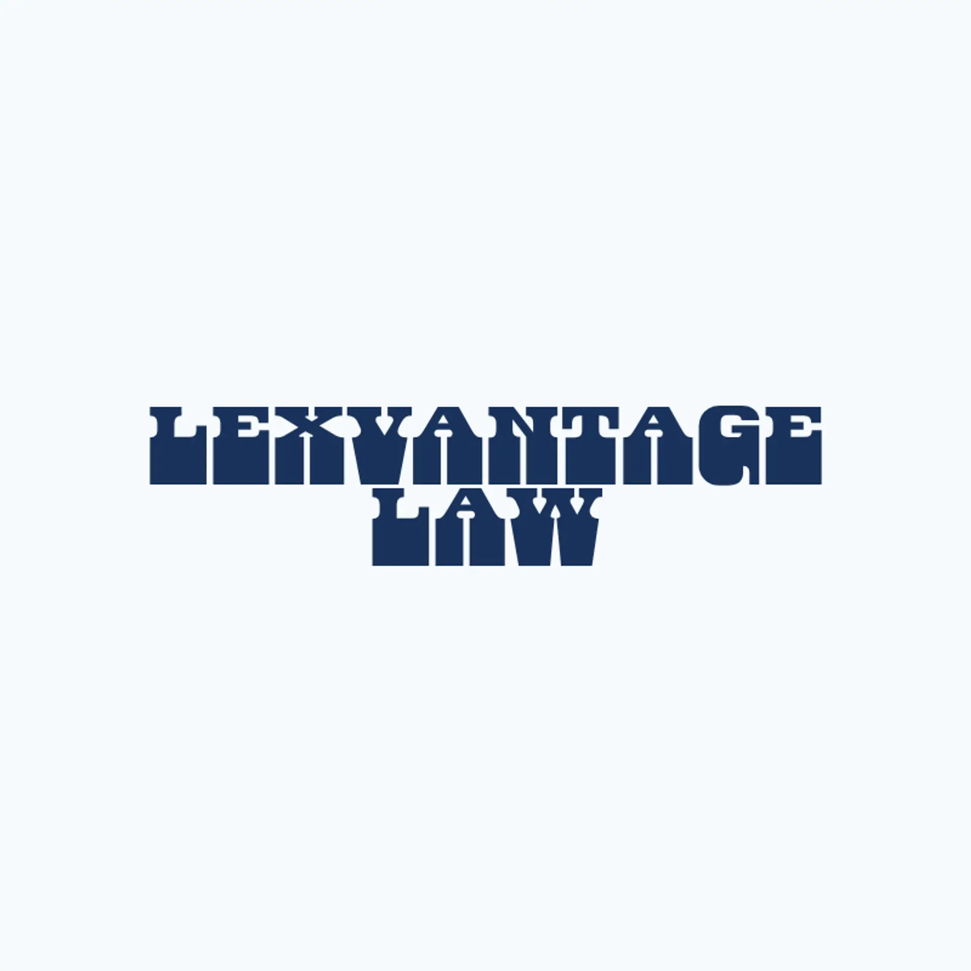 LexVantage Law logo for law