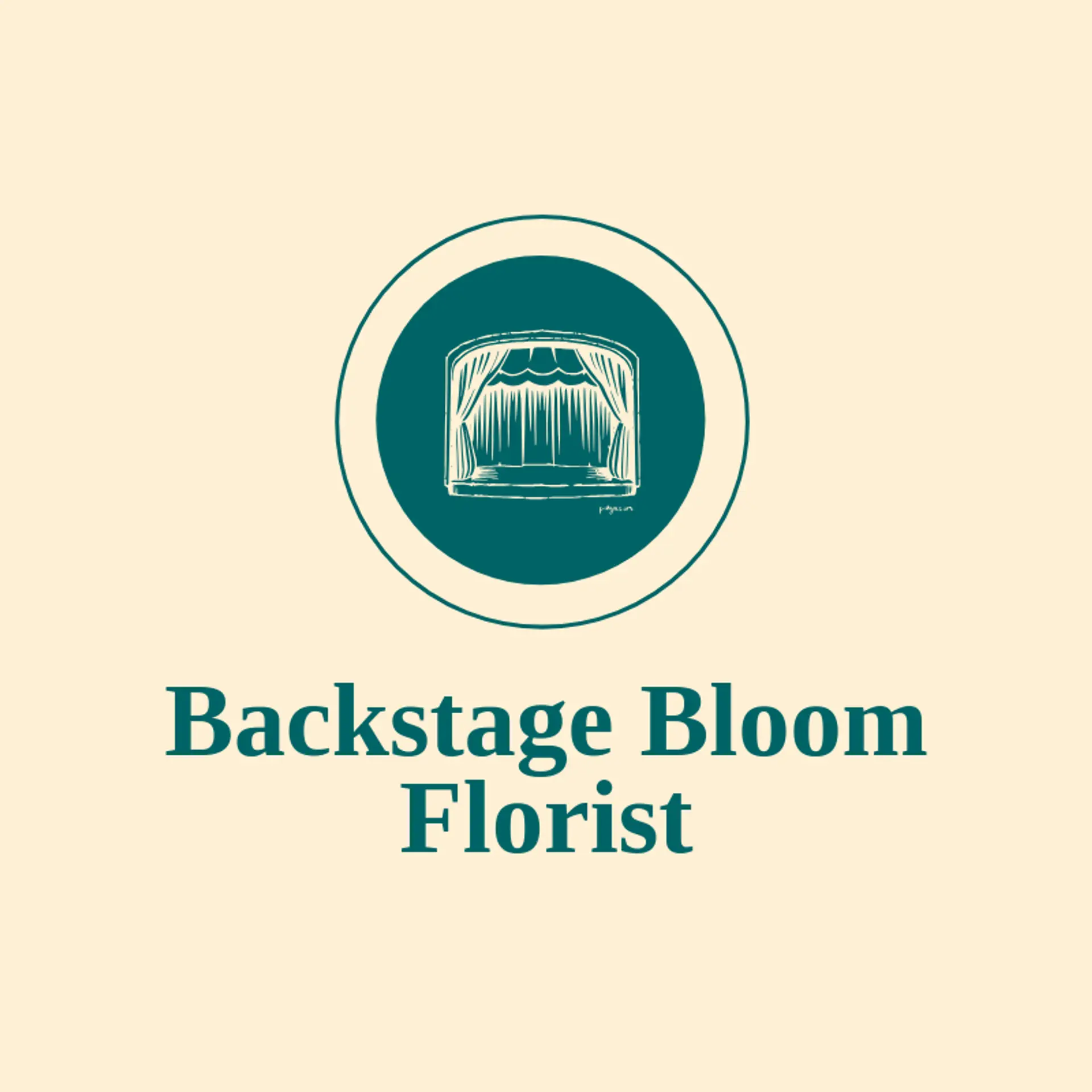 Backstage Bloom Florist logo for broadway