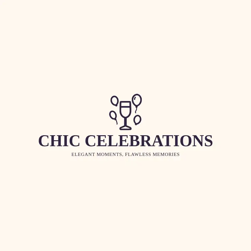 The event name Chic Celebrations as a branded logo with a single color icon