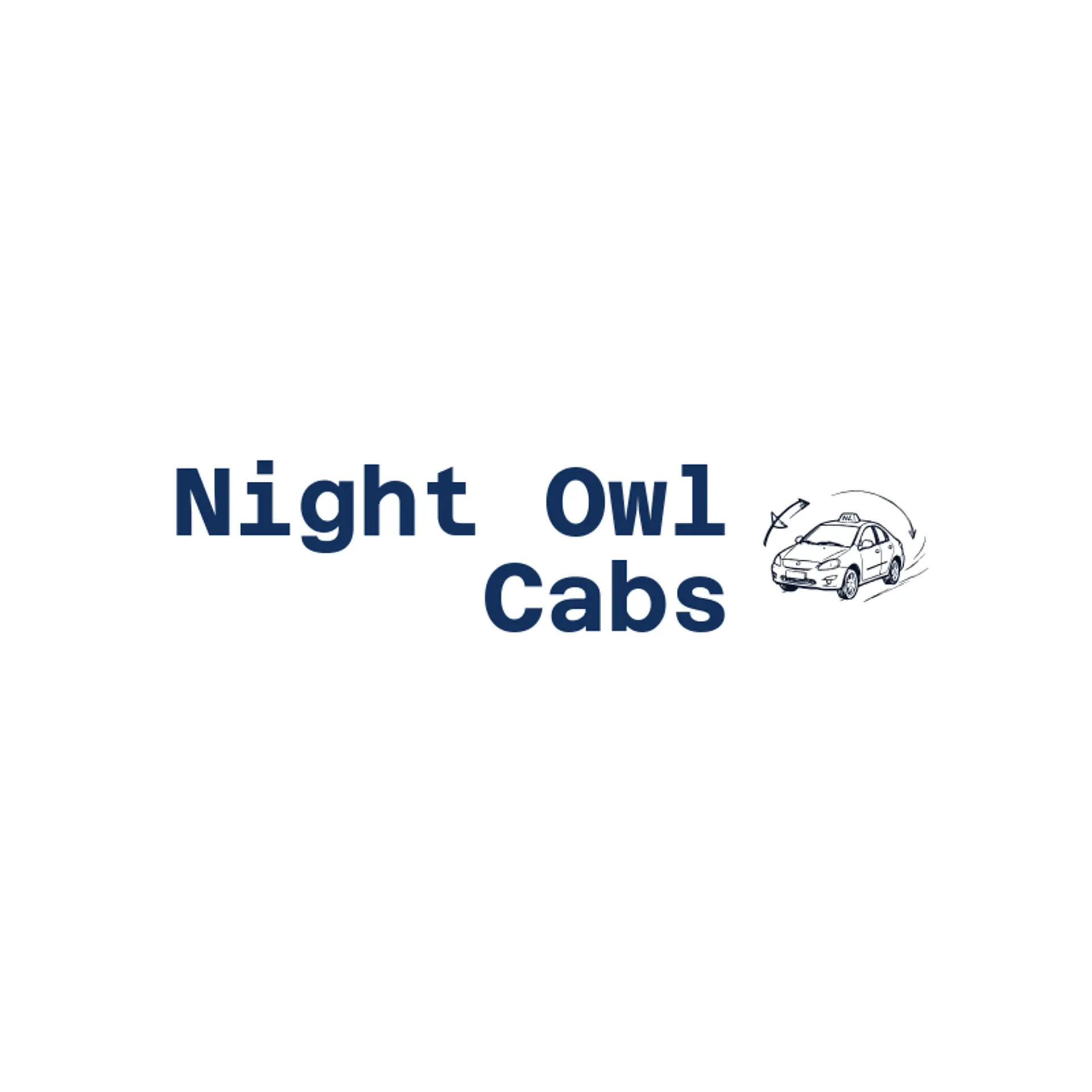 Night Owl Cabs logo for taxi