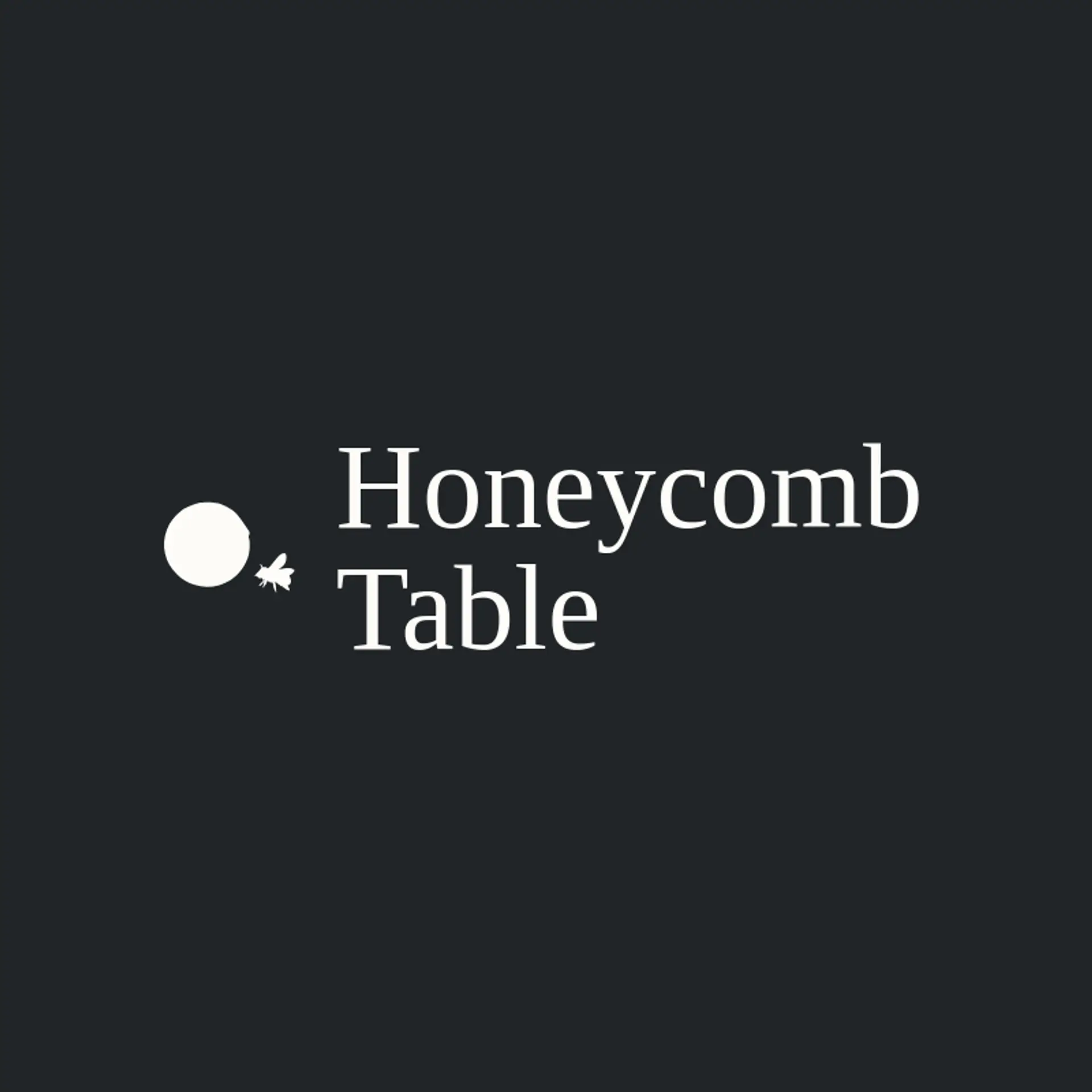 Honeycomb Table logo for foodie