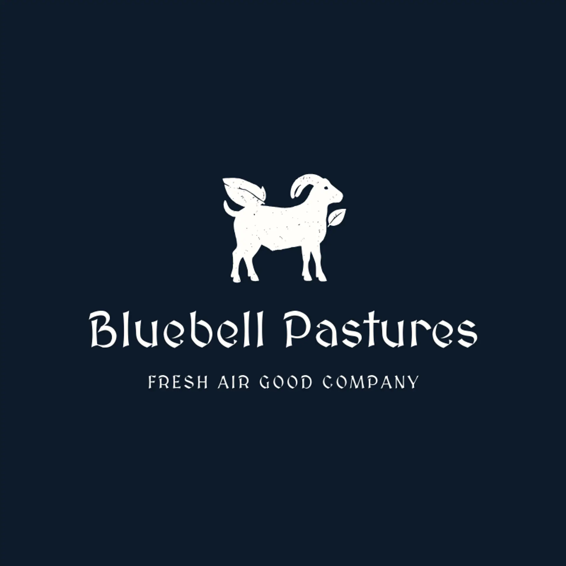 Bluebell Pastures logo for goat