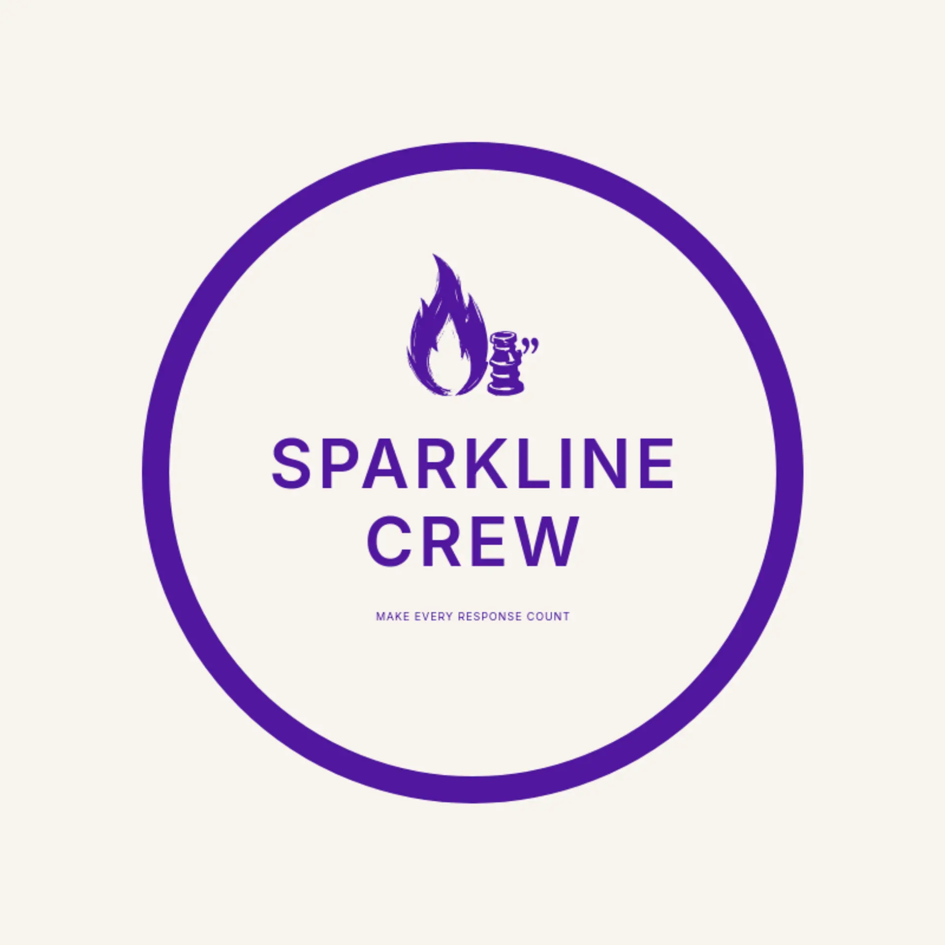 Sparkline Crew logo for fire department