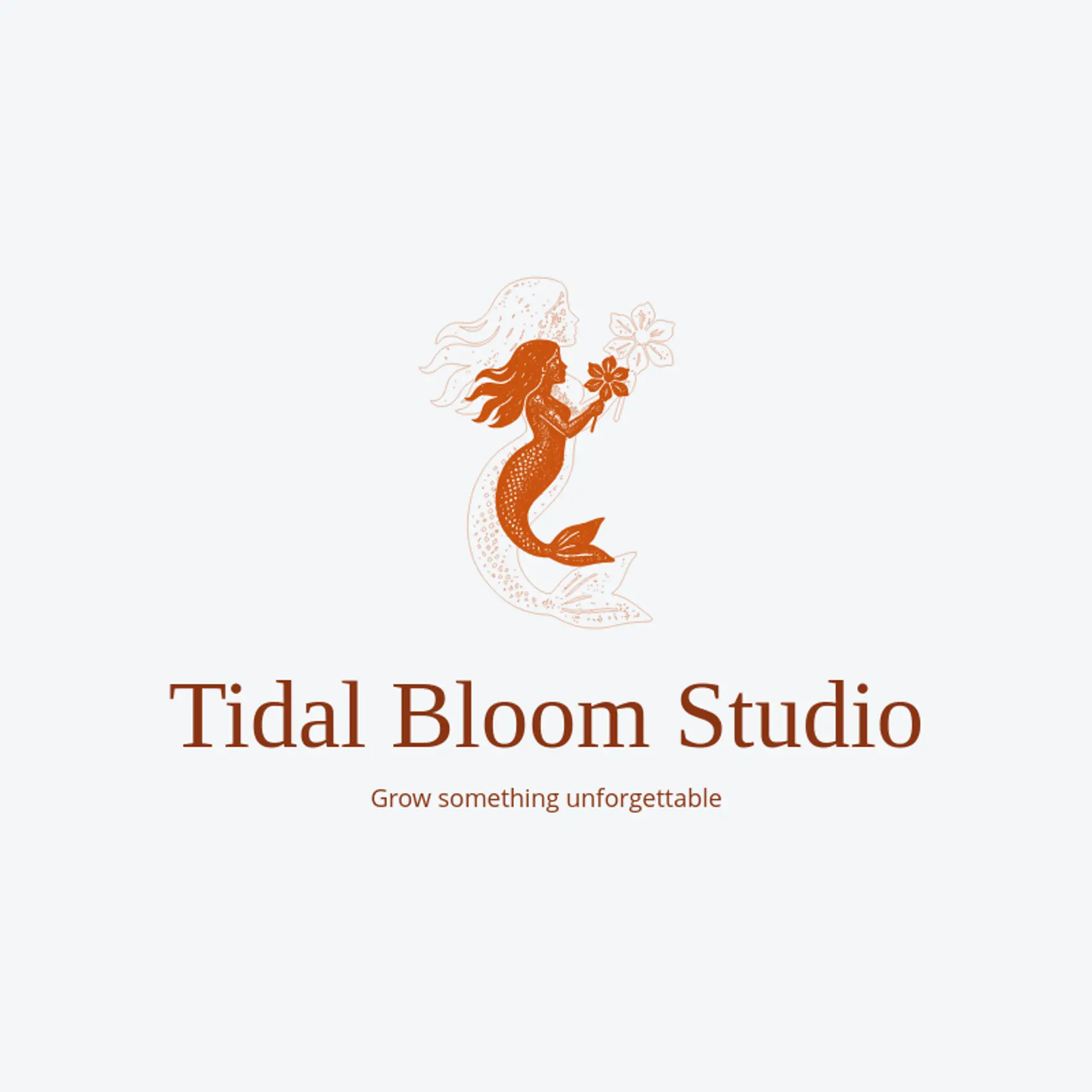 Tidal Bloom Studio logo for mermaid