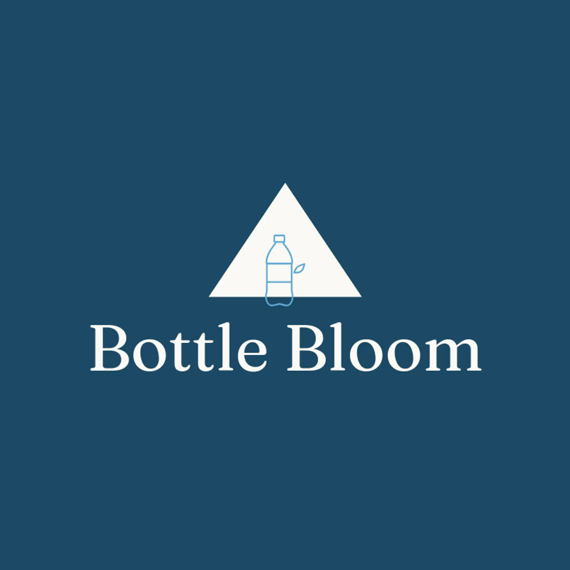 Bottle Bloom logo for water