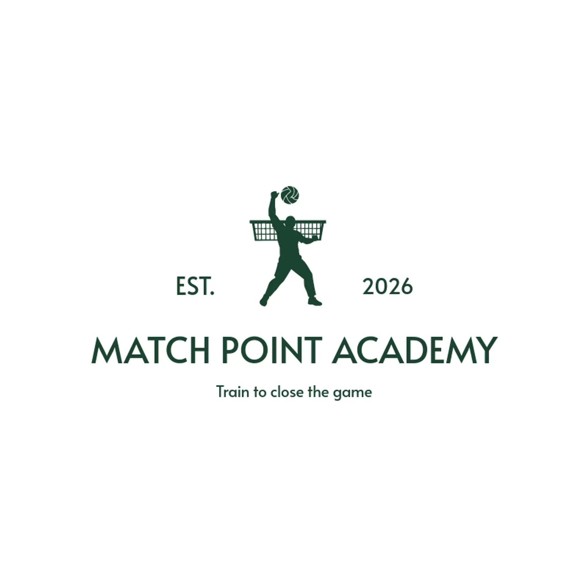 Match Point Academy logo for volleyball