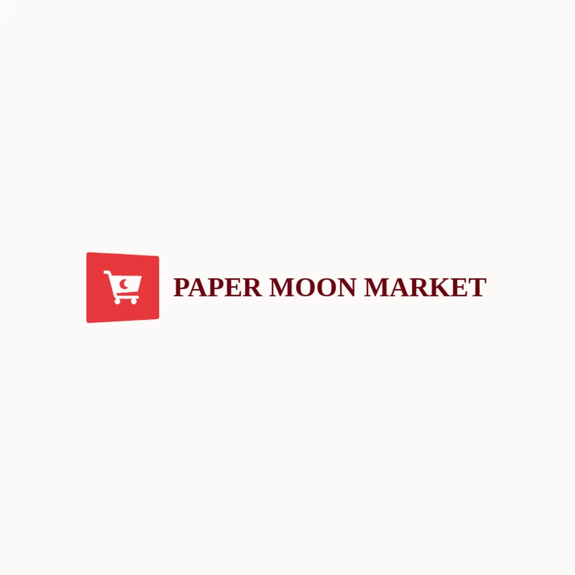 Paper Moon Market logo for cart