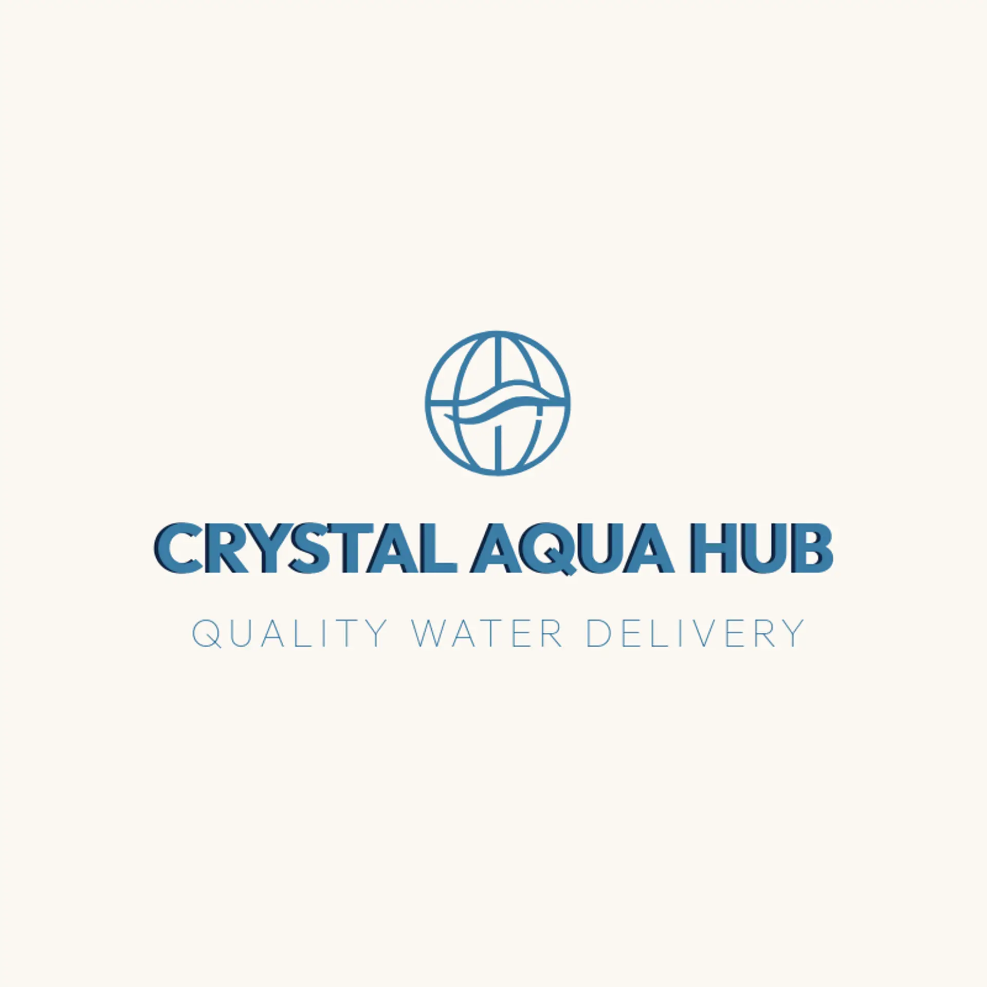 Crystal Aqua Hub logo for water refilling station