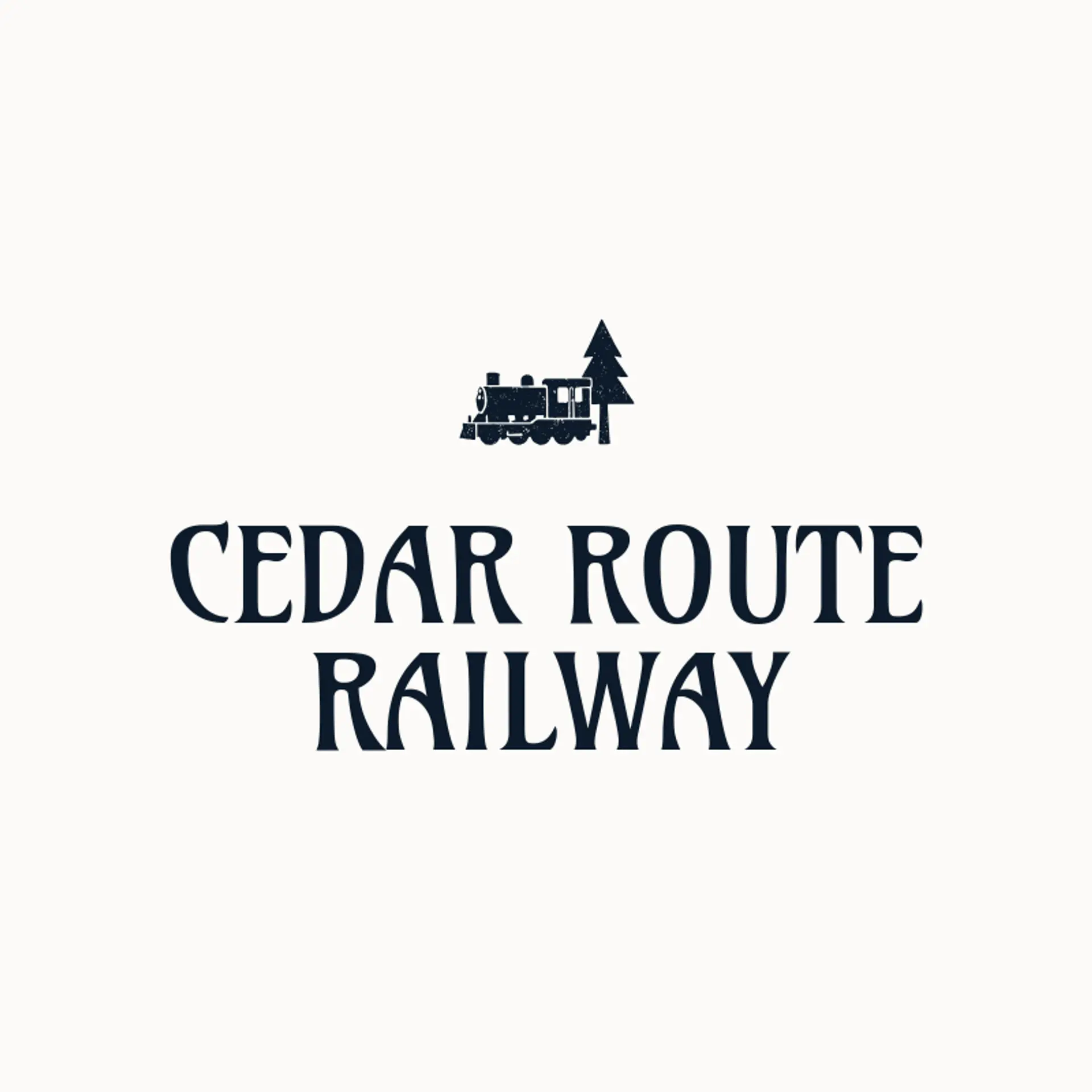 Cedar Route Railway logo for railway
