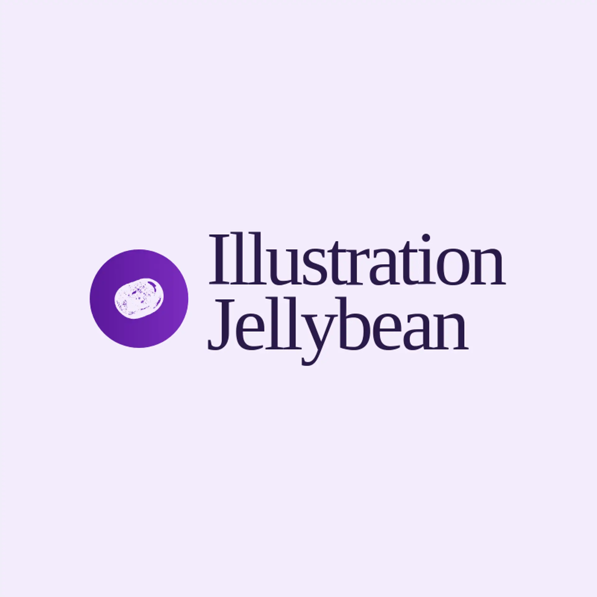 Illustration Jellybean logo for illustration