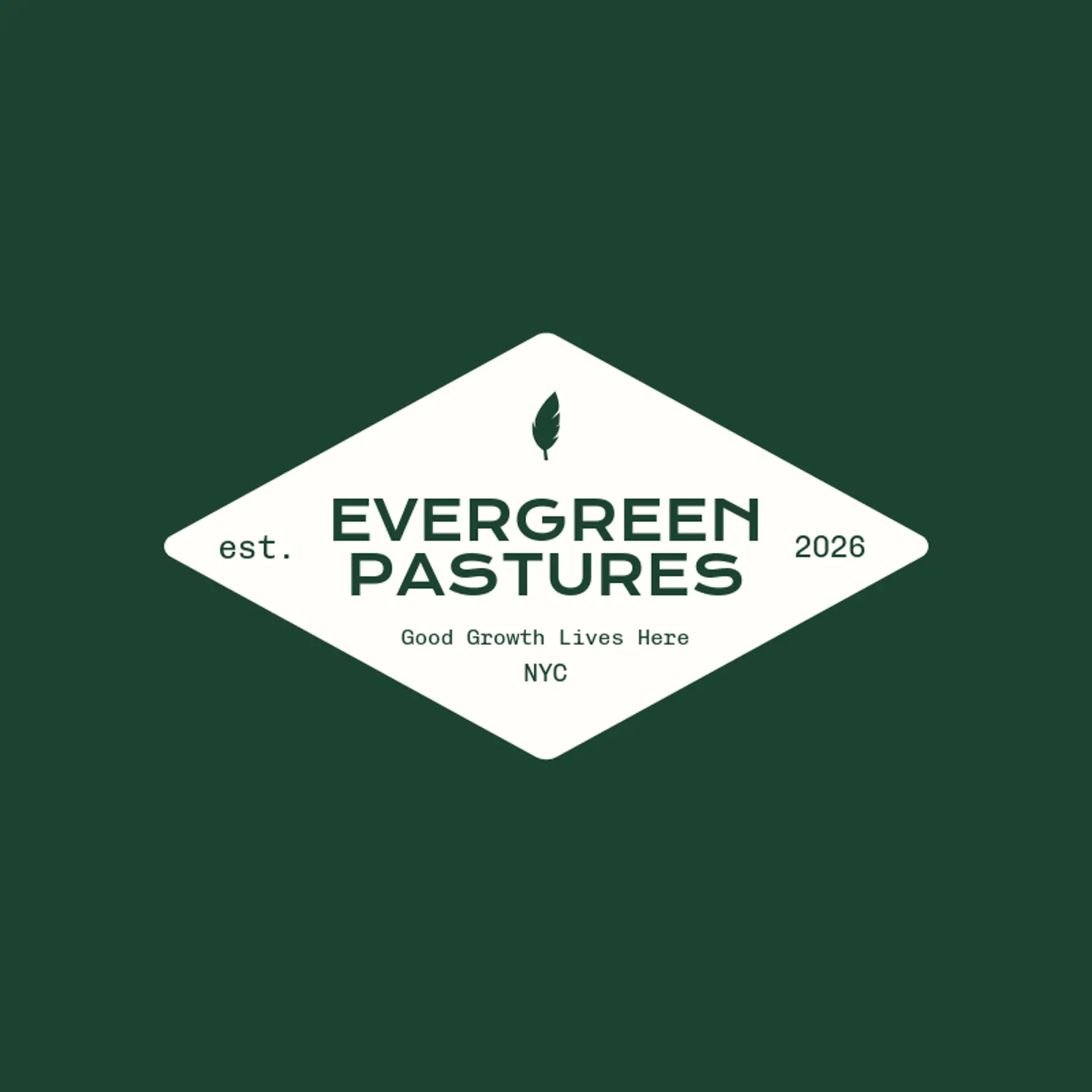 Evergreen Pastures logo for poultry farm