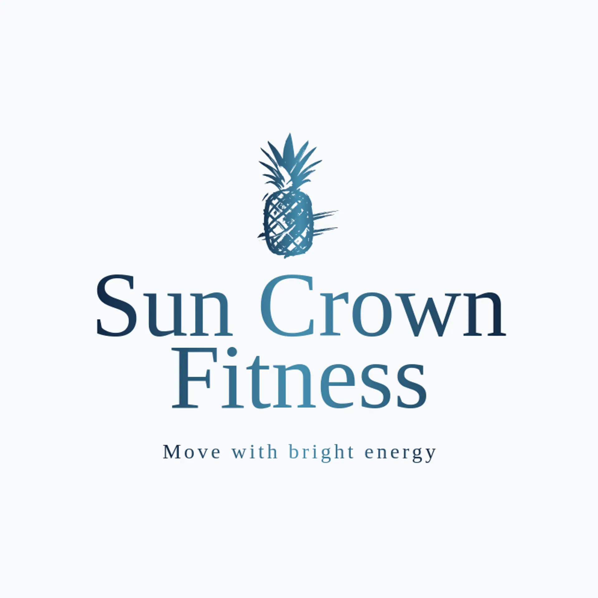 Sun Crown Fitness logo for pineapple