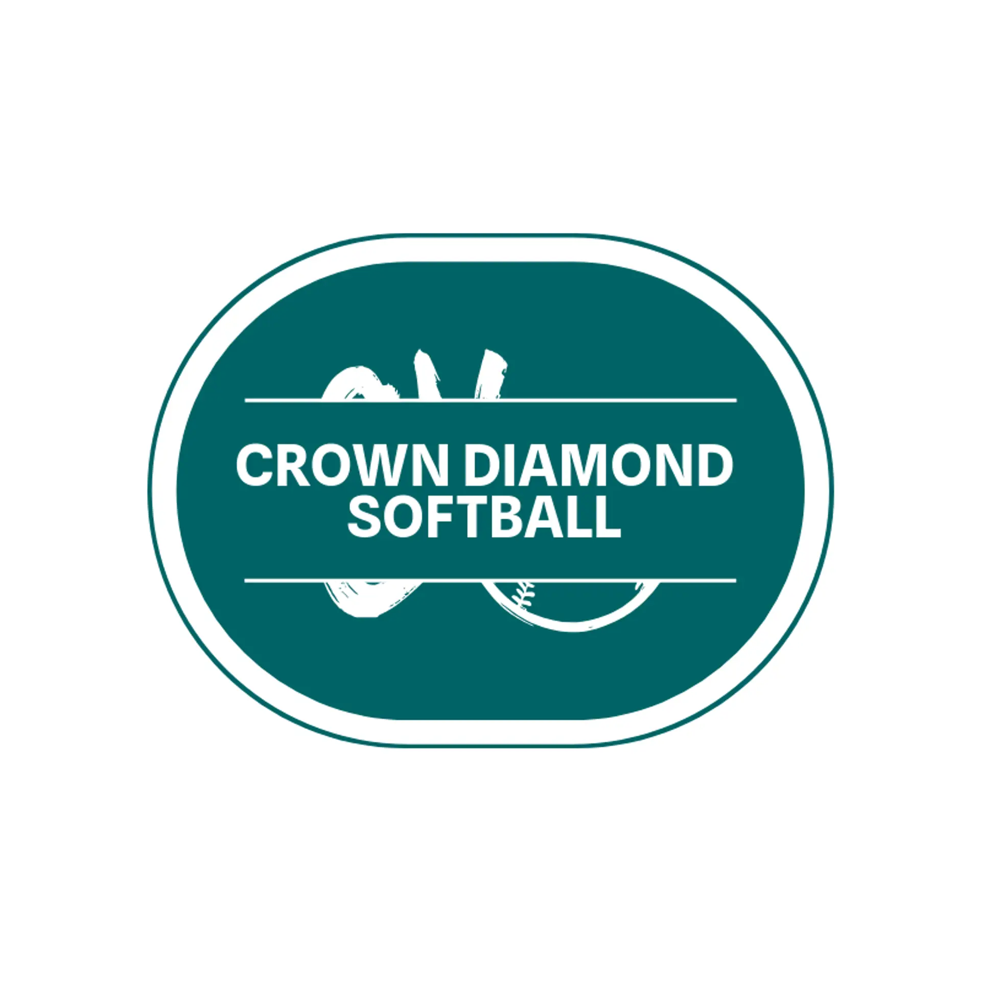Crown Diamond Softball logo for softball