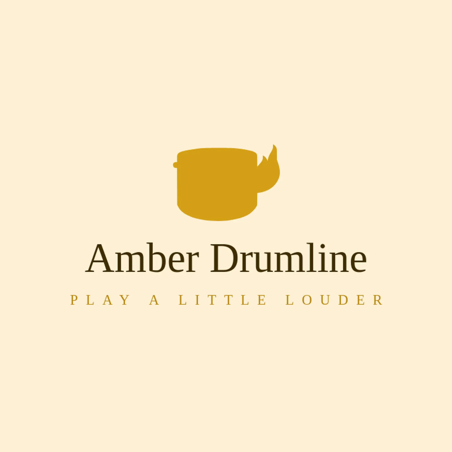 Amber Drumline logo for drum