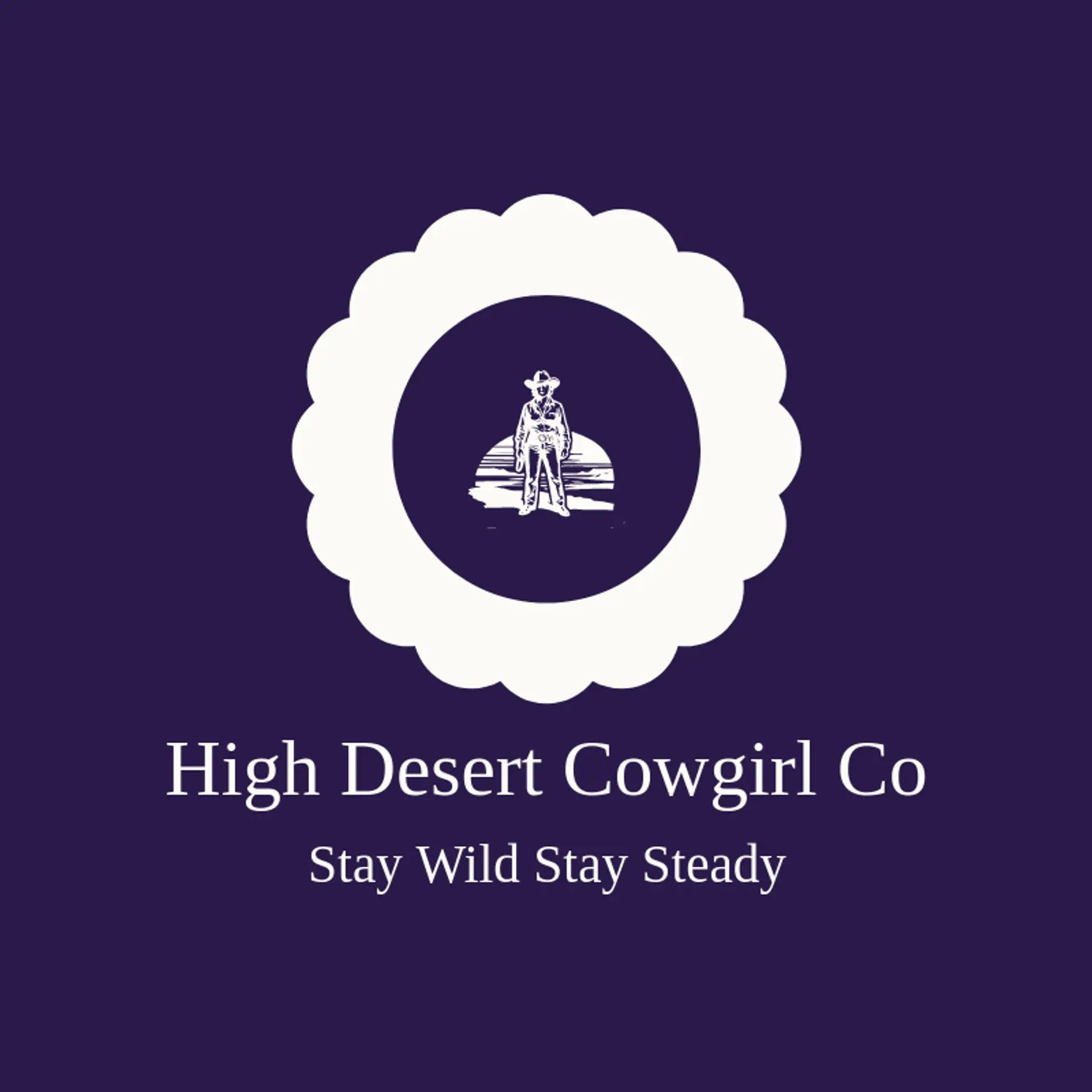 High Desert Cowgirl Co logo for cowgirl