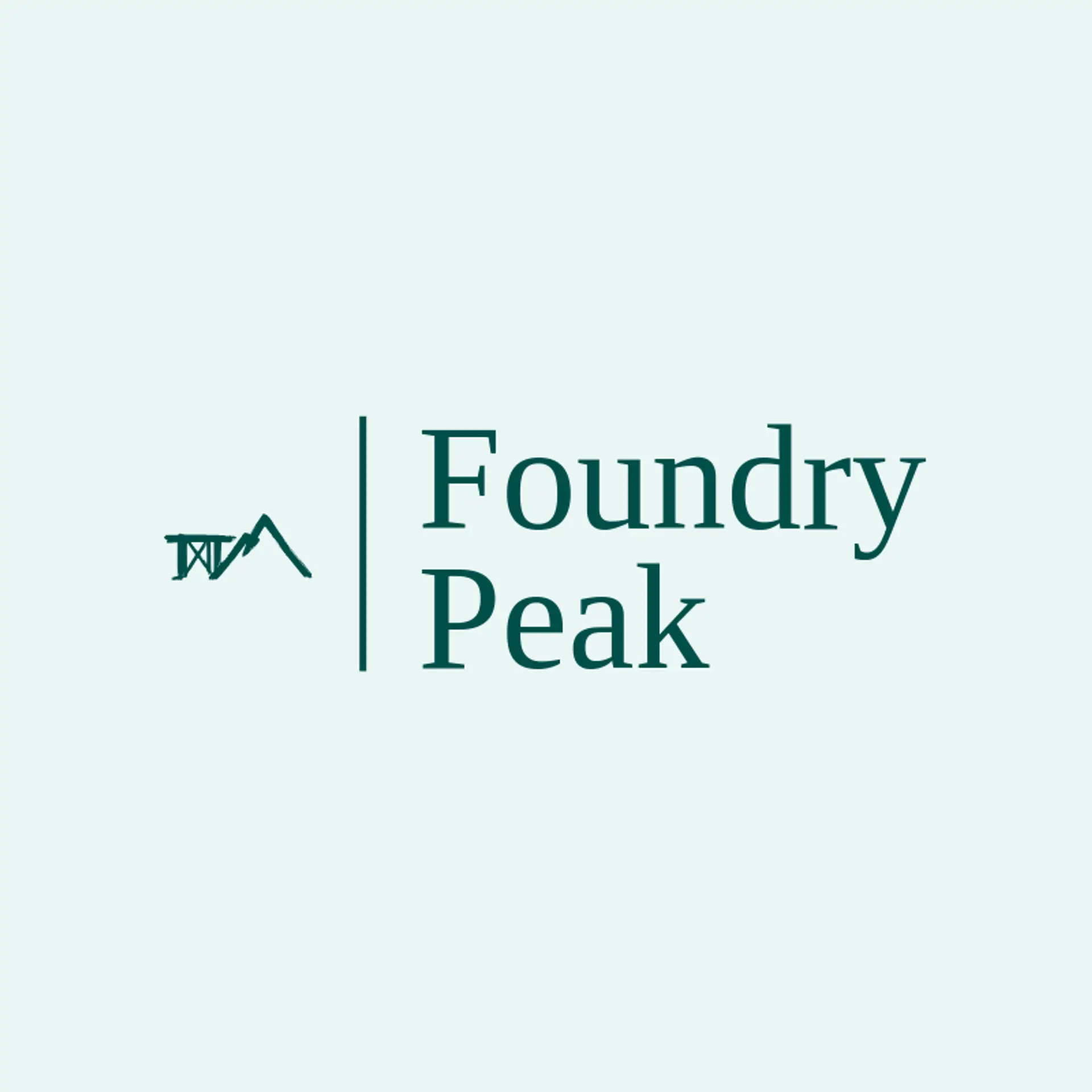 Foundry Peak logo for iron