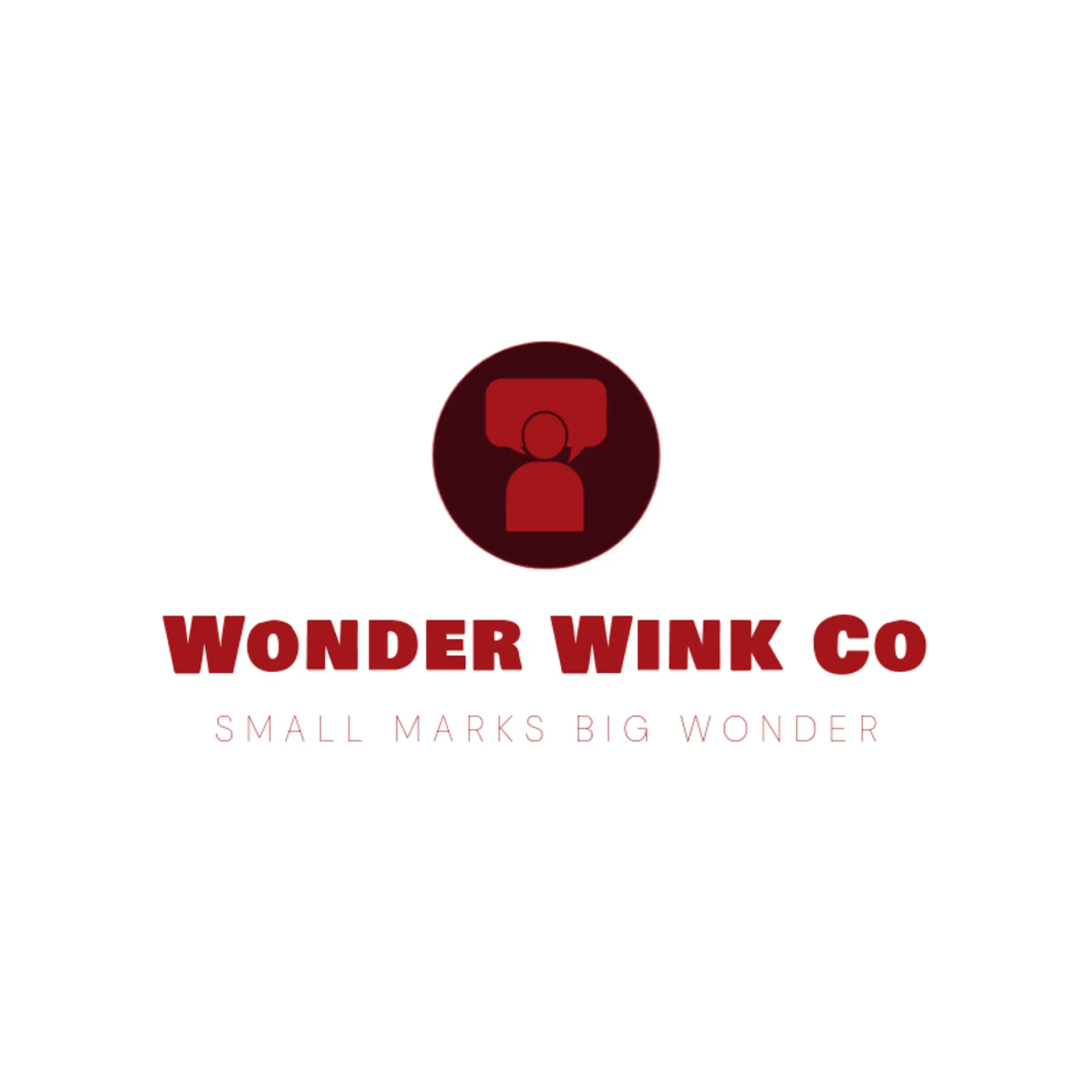 Wonder Wink Co logo for character
