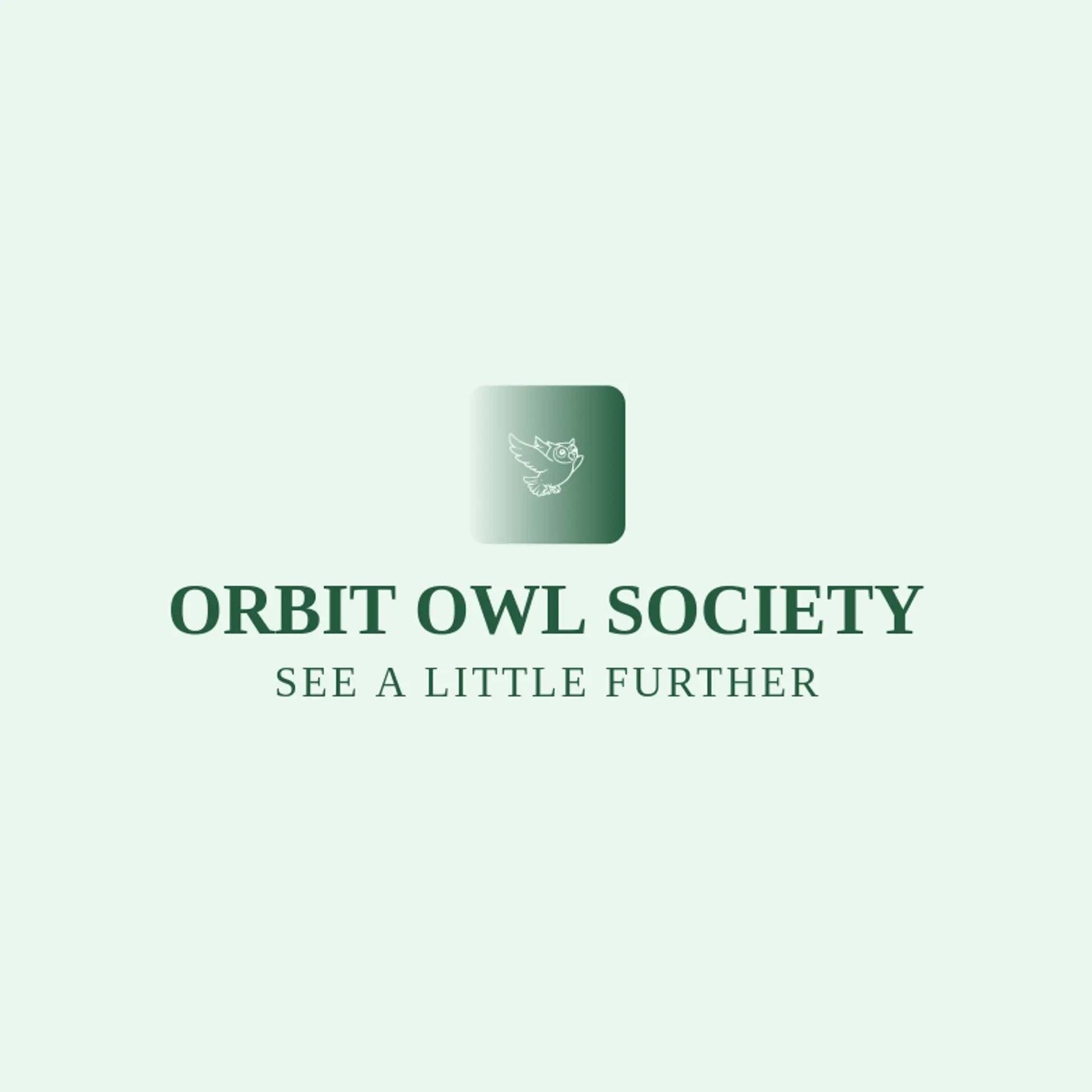 Orbit Owl Society logo for sci fi