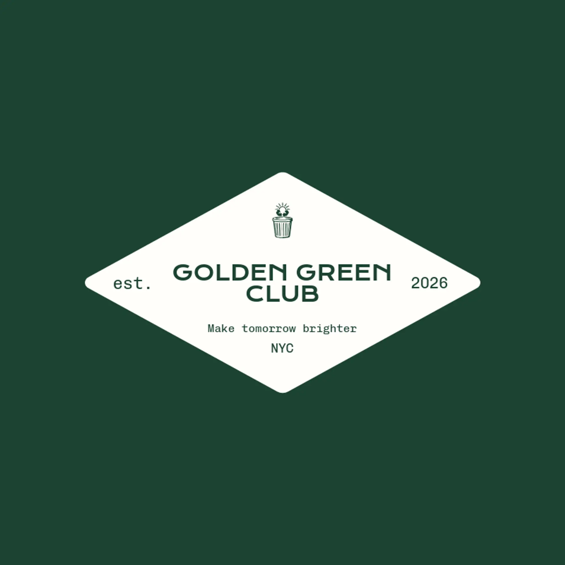 Golden Green Club logo for recycle