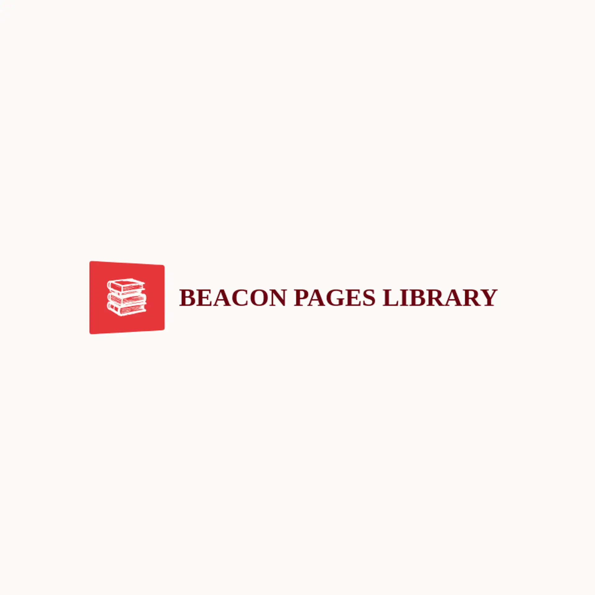 Beacon Pages Library logo for library