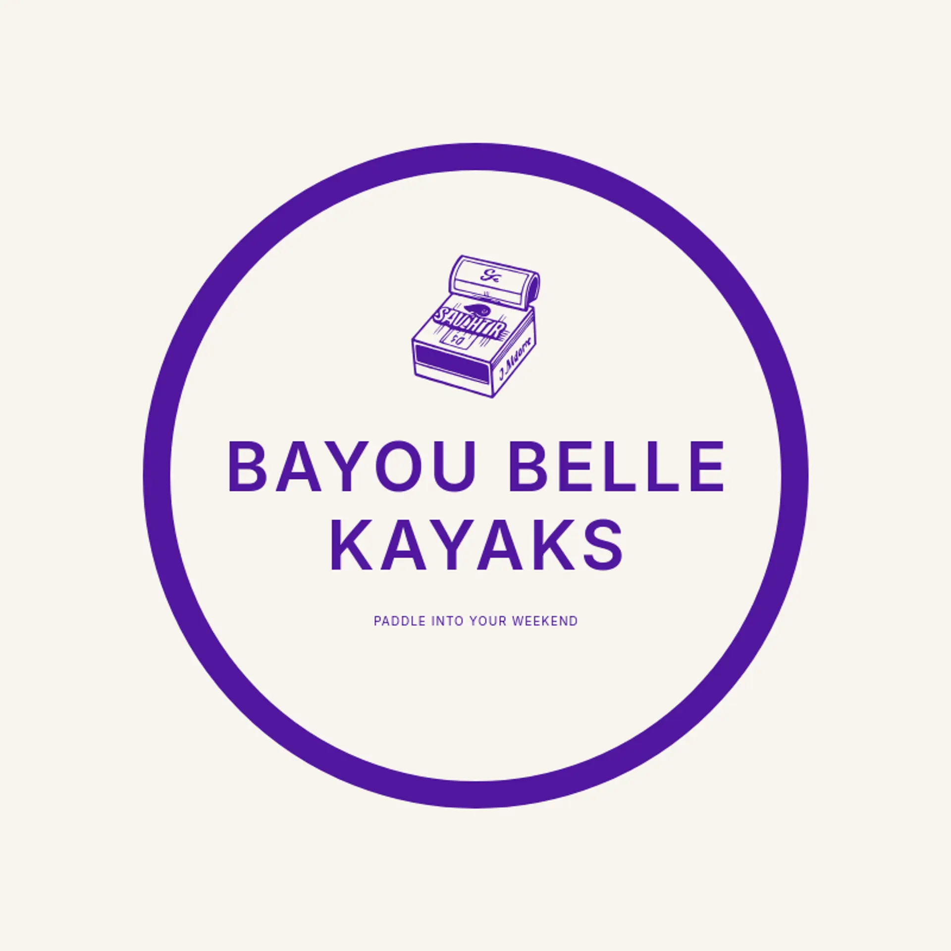 Bayou Belle Kayaks logo for southern