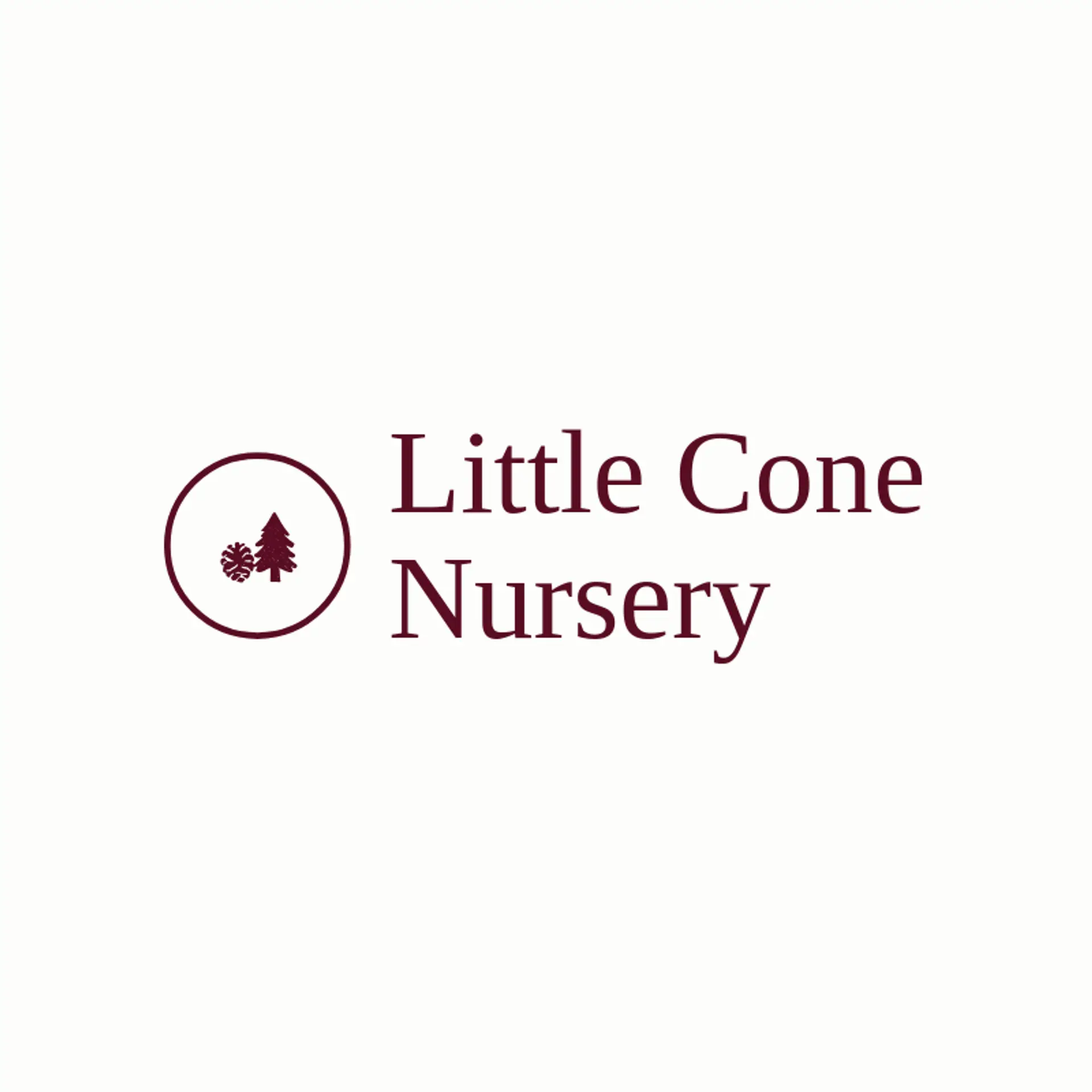 Little Cone Nursery logo for pine tree