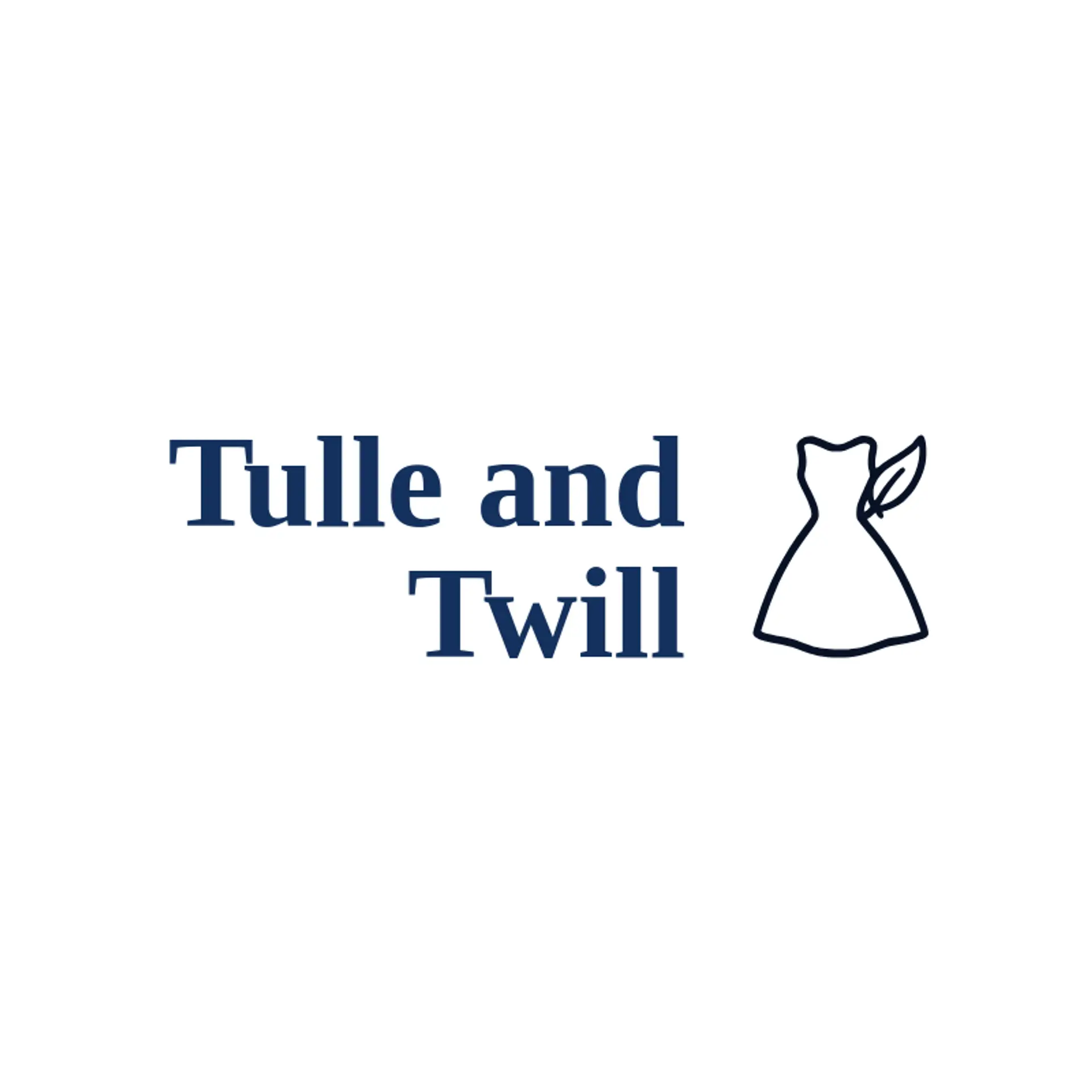 Tulle and Twill logo for dress
