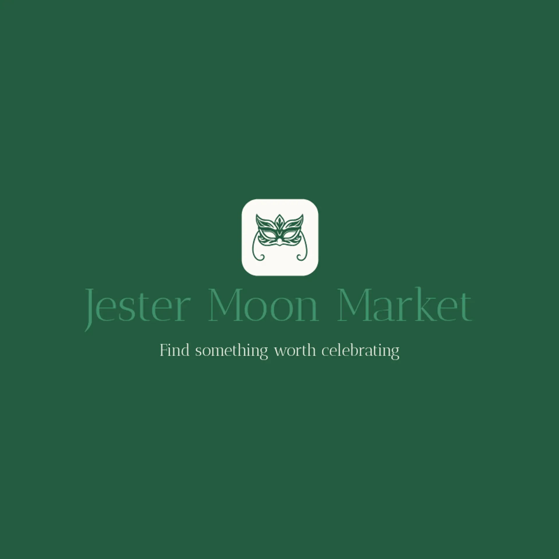 Jester Moon Market logo for mardi gras