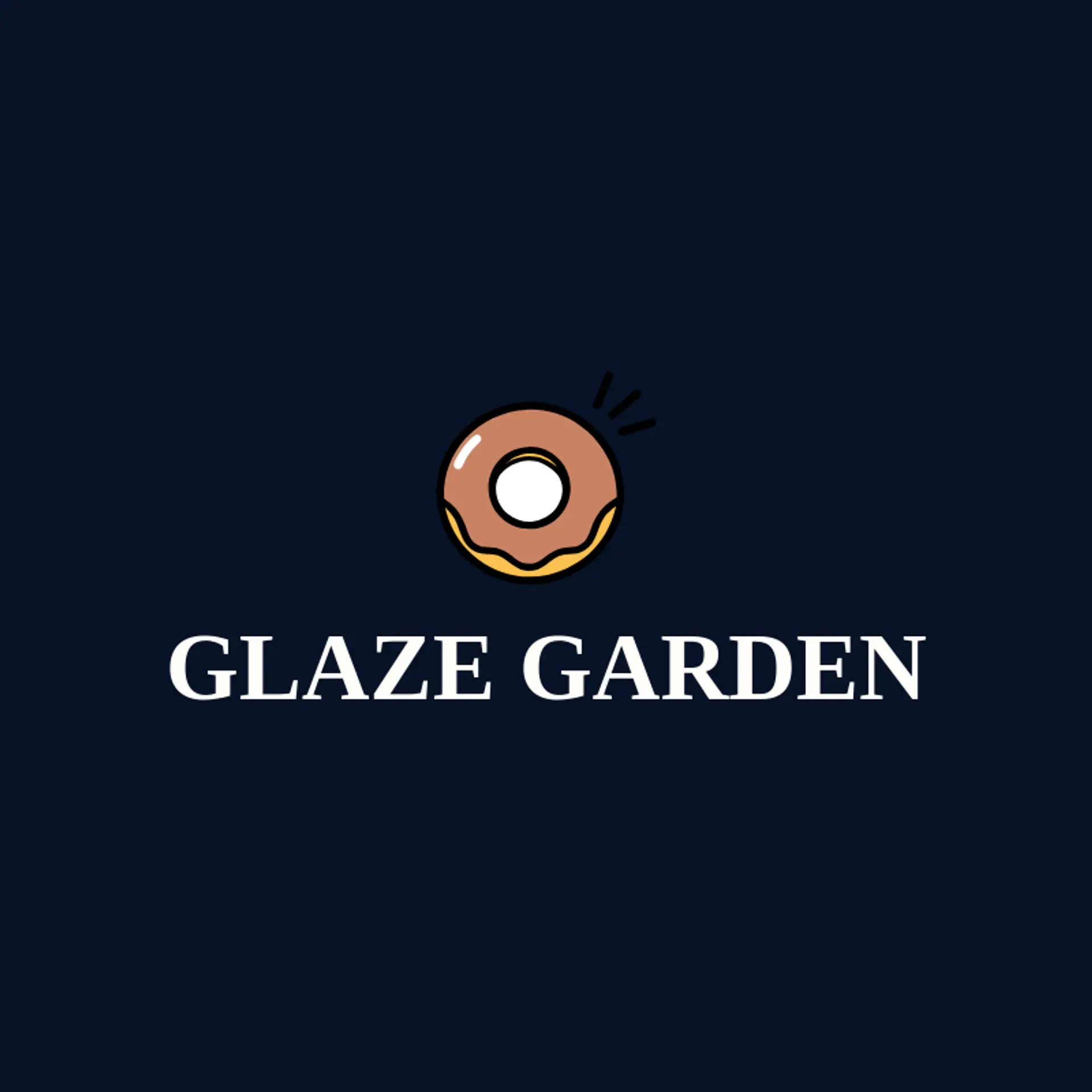 Glaze Garden logo for donut