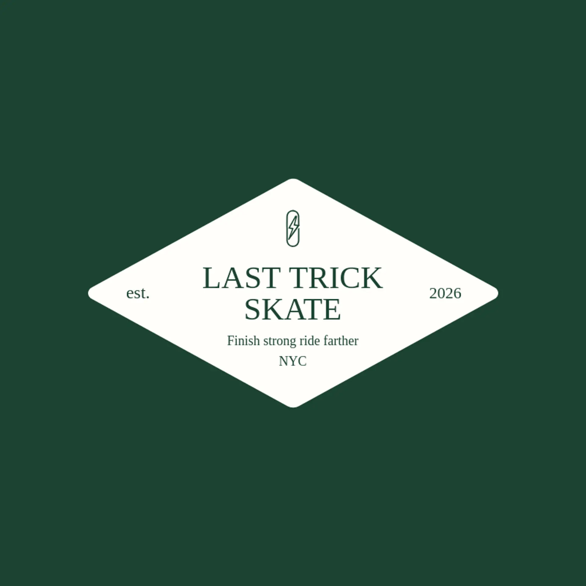 Last Trick Skate logo for skate