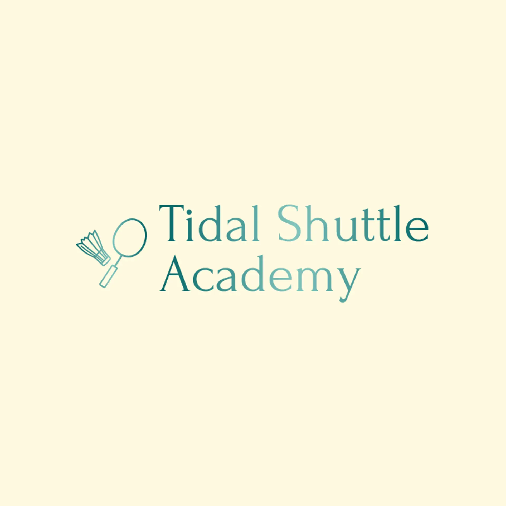 Tidal Shuttle Academy logo for badminton