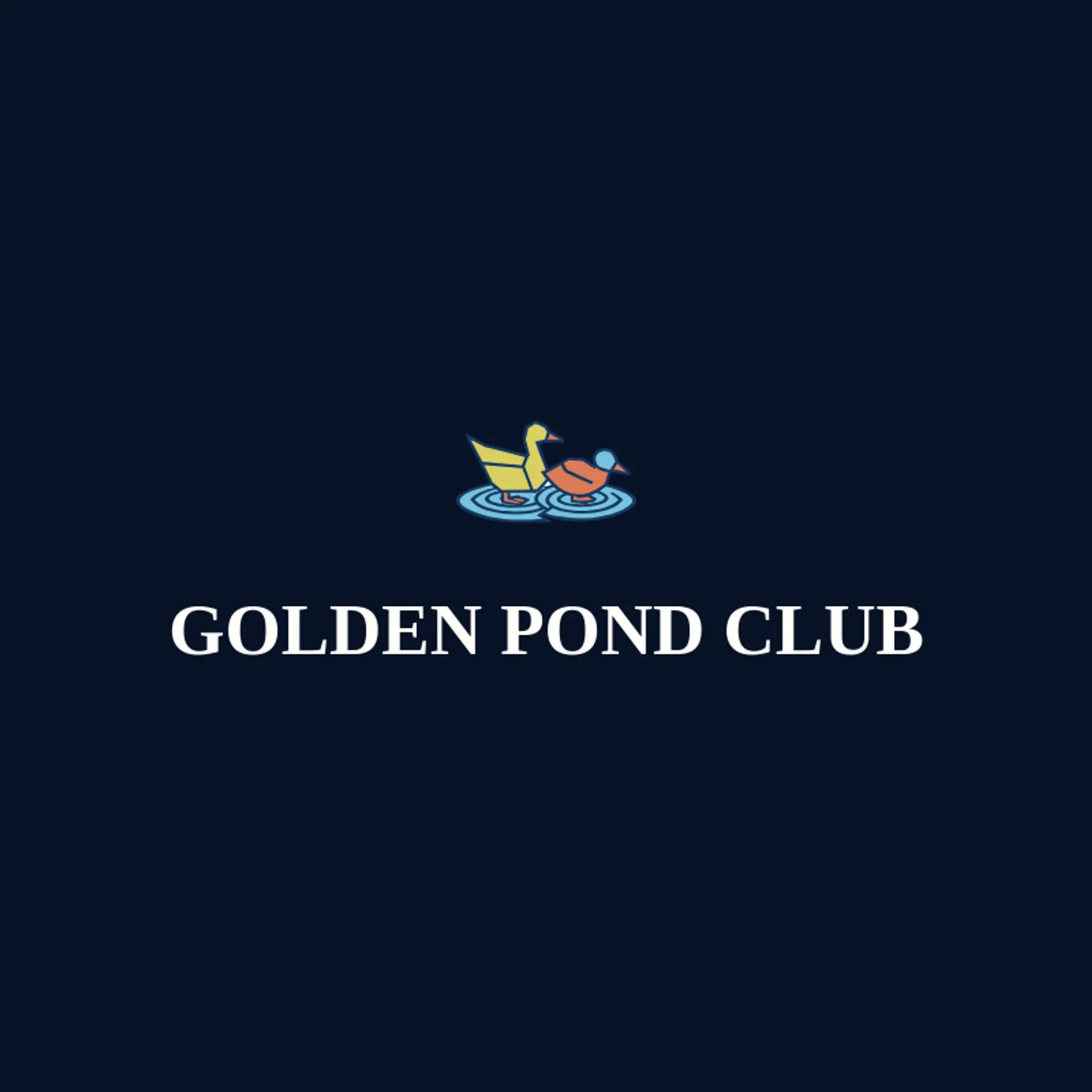 Golden Pond Club logo for duck