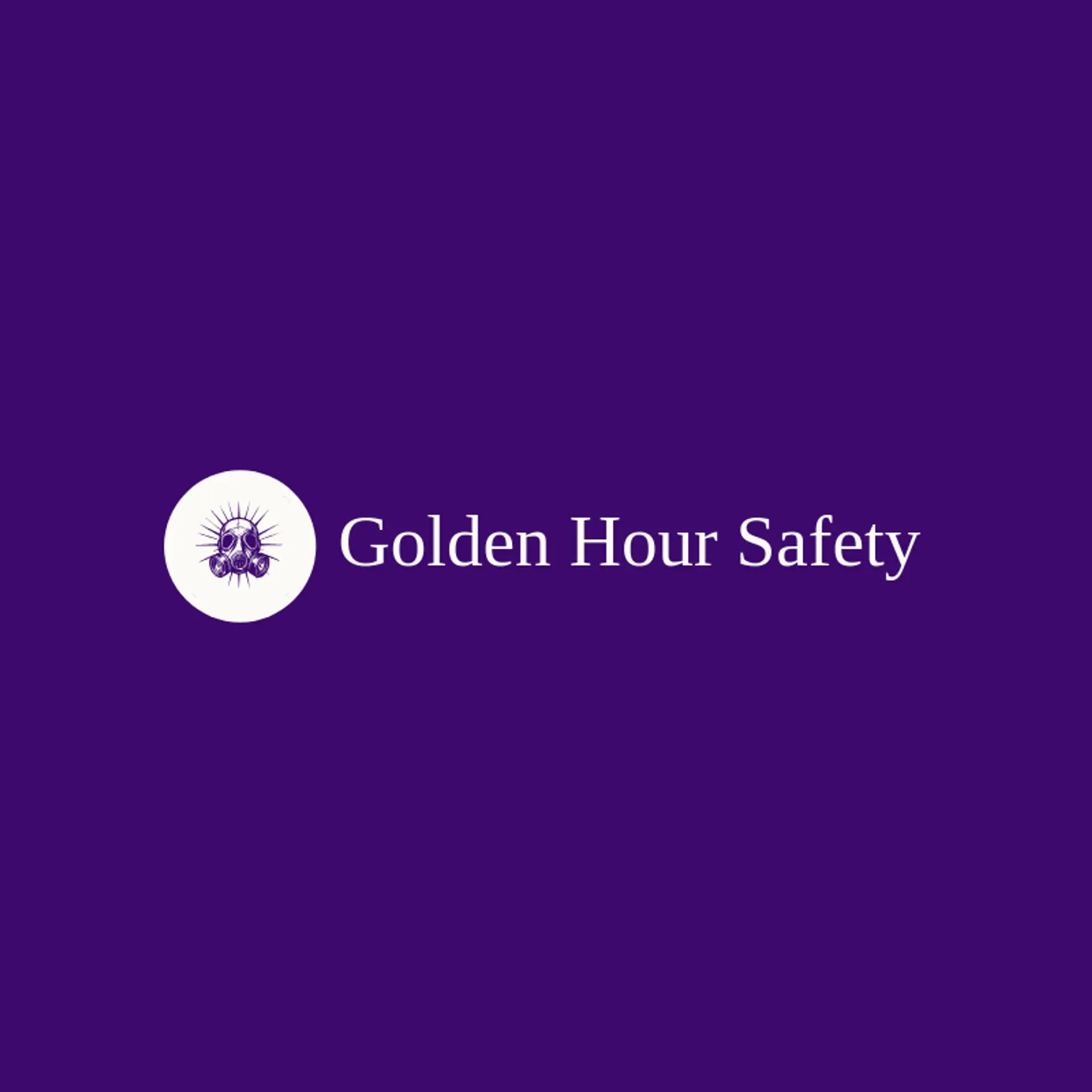Golden Hour Safety logo for gas mask